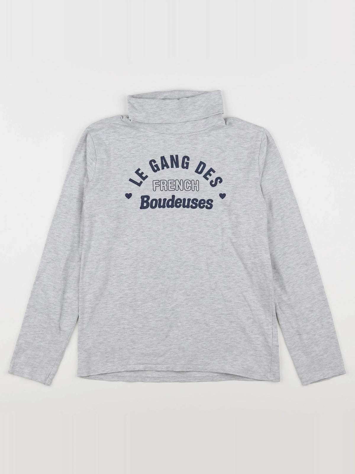 Vertbaudet - sous-pull gris - 10 ans