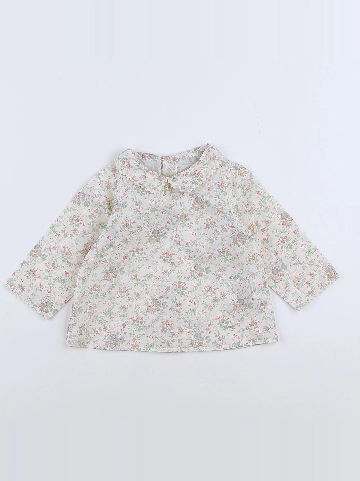 Numae - blouse beige, vert - 9 mois