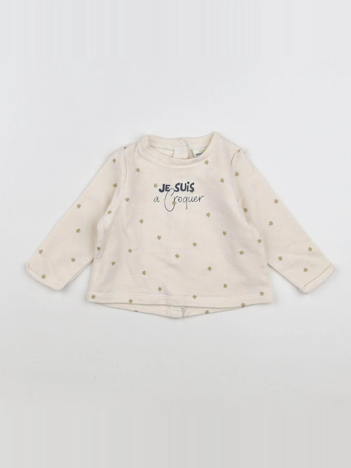 Tape à l'oeil - sweat beige, or - 6 mois
