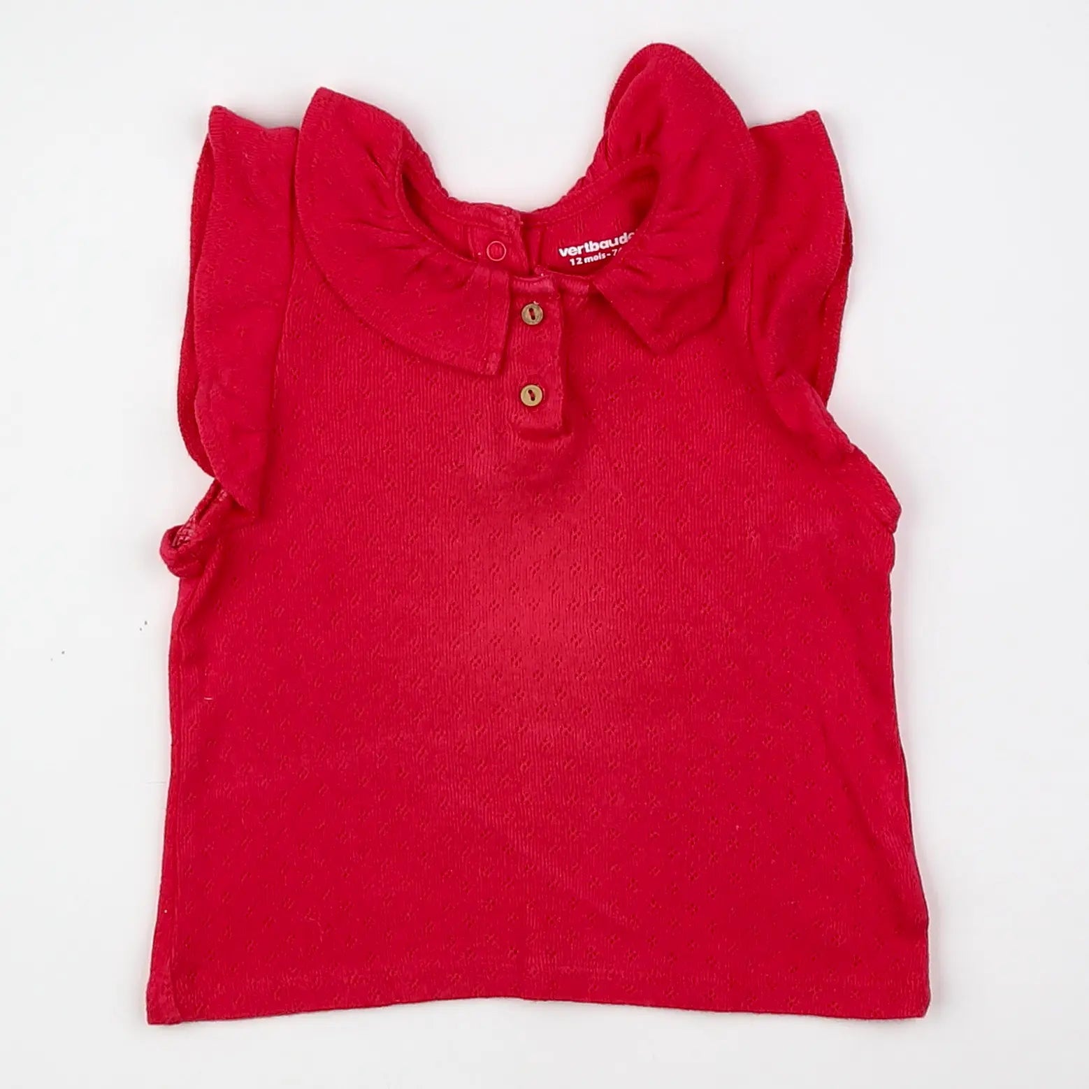 Vertbaudet - tee-shirt rose - 12 mois
