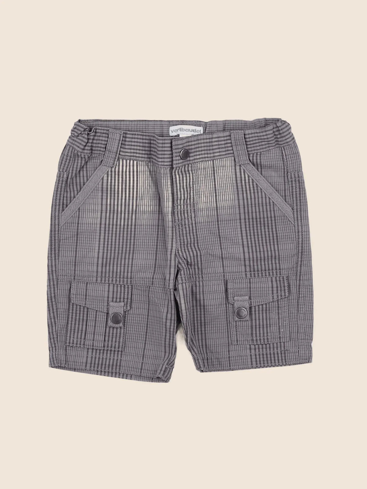 Vertbaudet - short gris - 9 mois