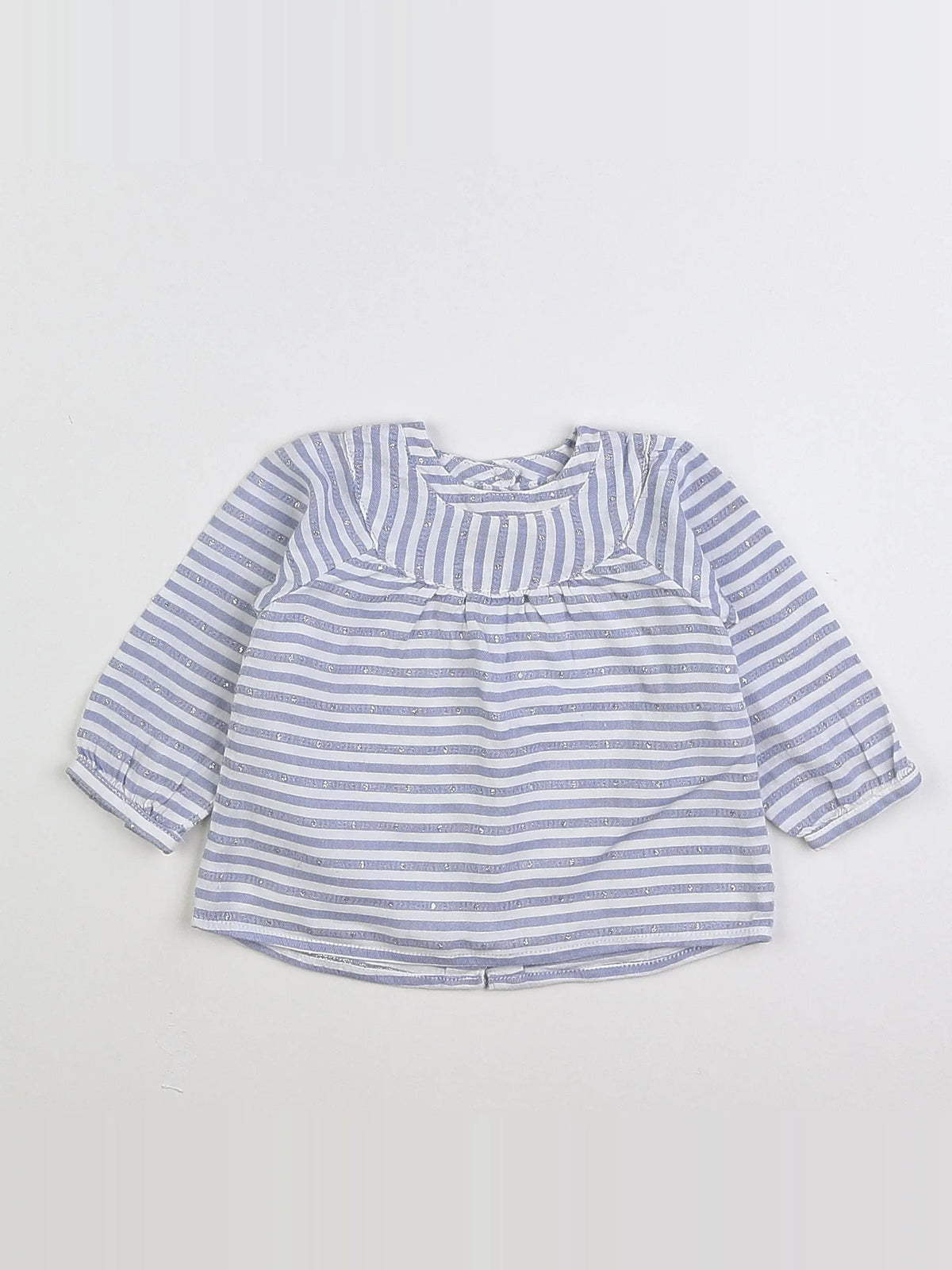 Natalys - blouse blanc, bleu - 6 mois
