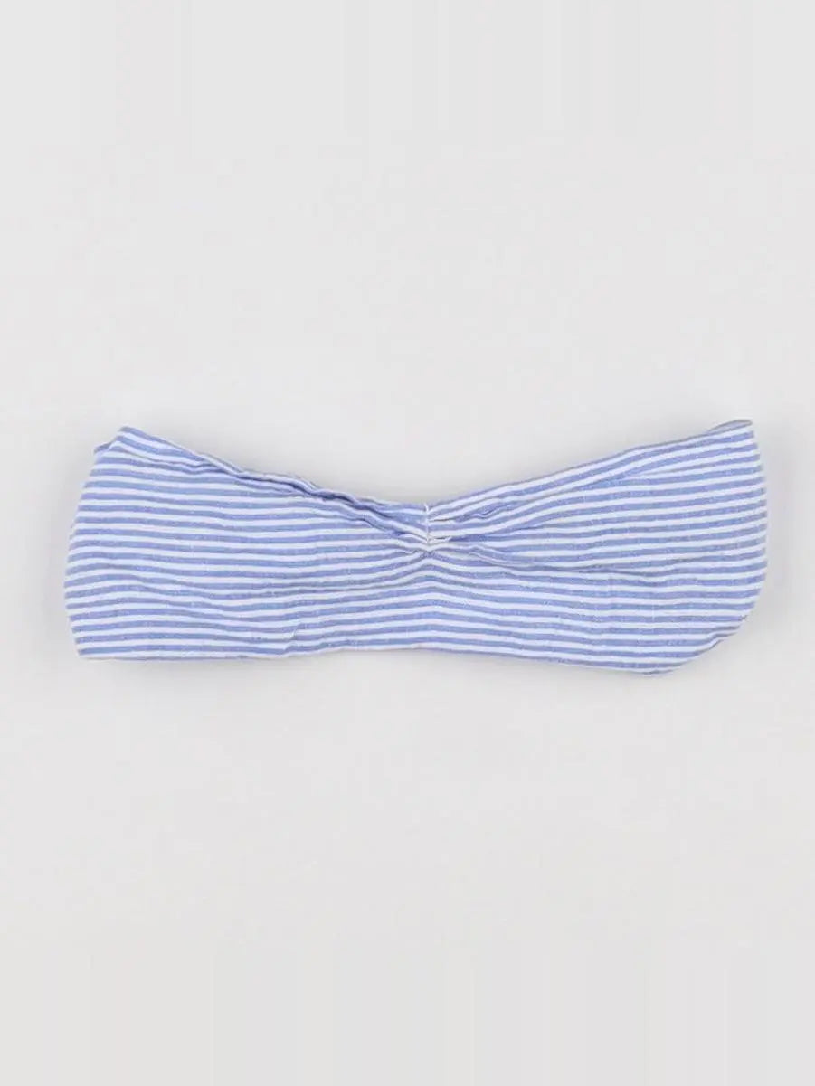 Vertbaudet - bandeau blanc, bleu - 6 mois