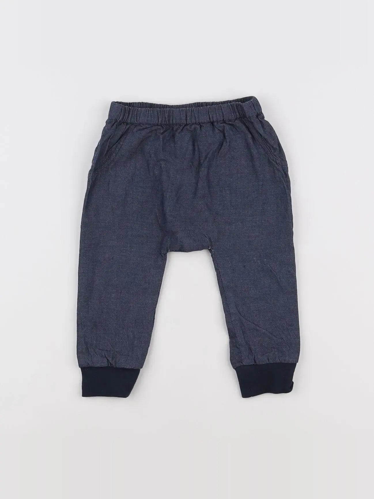 Noukie's - pantalon bleu - 12 mois