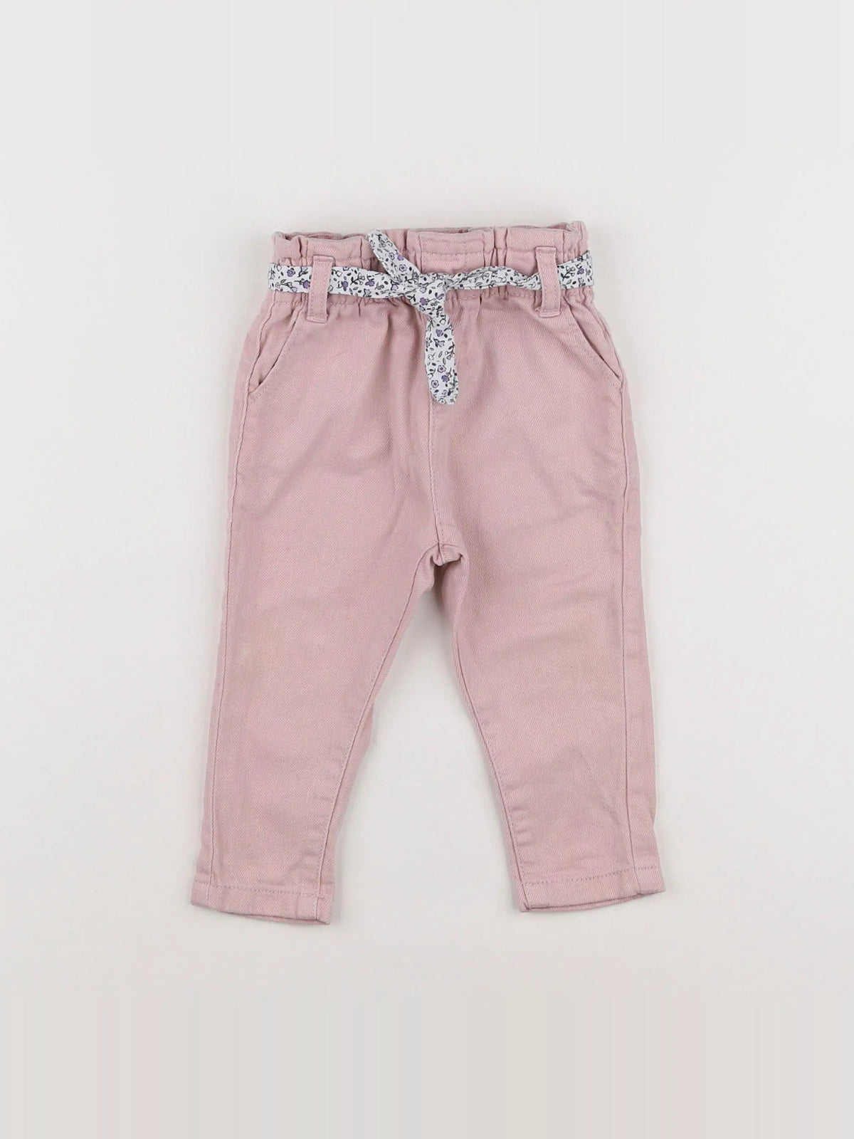 Vertbaudet - jean rose - 9 mois