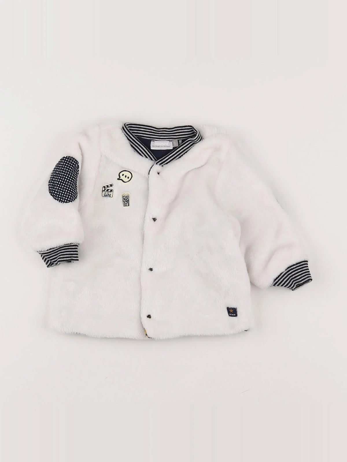 Catimini - gilet réversible blanc - 6 mois