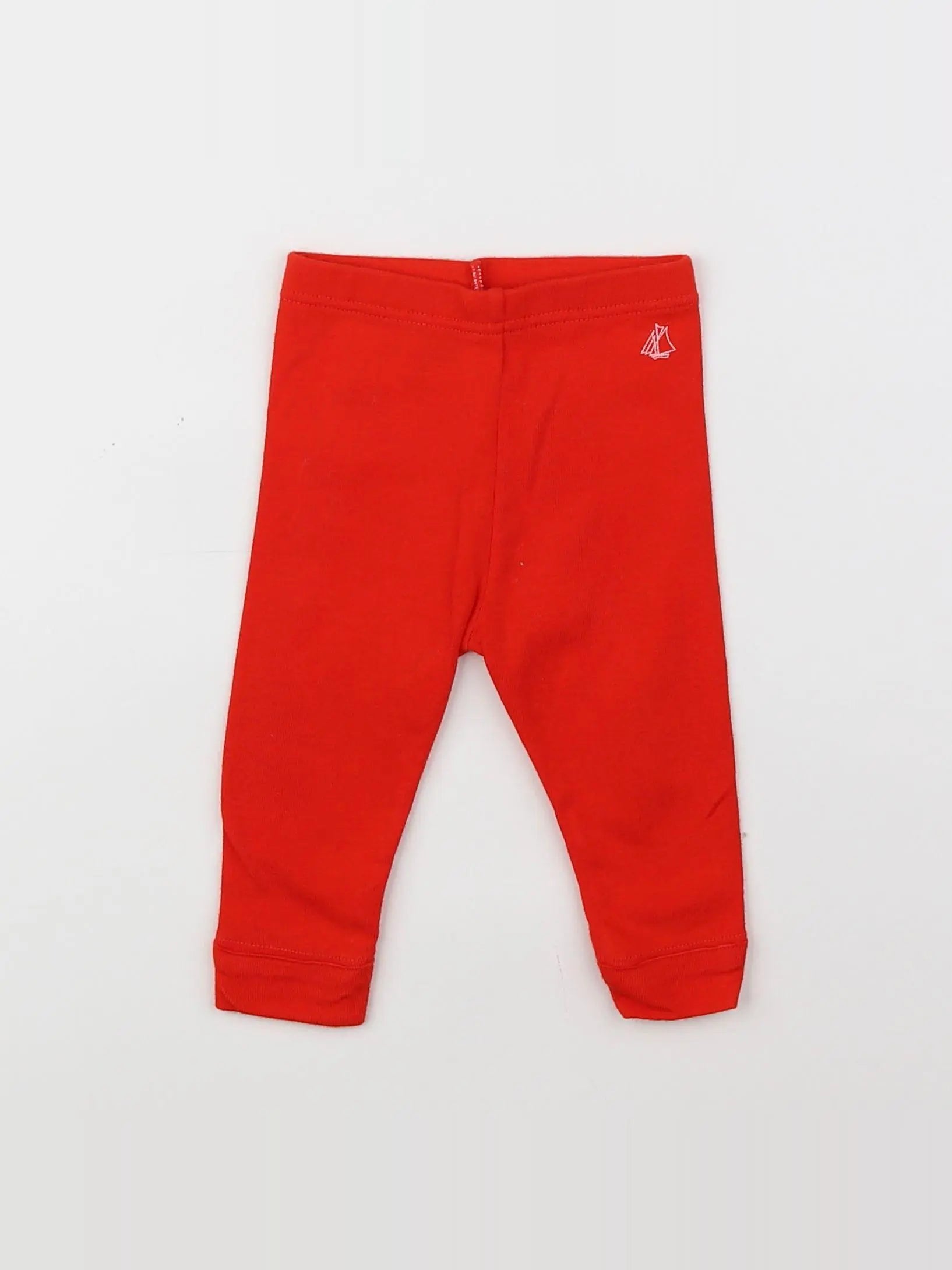 Petit Bateau - legging rouge - 6 mois