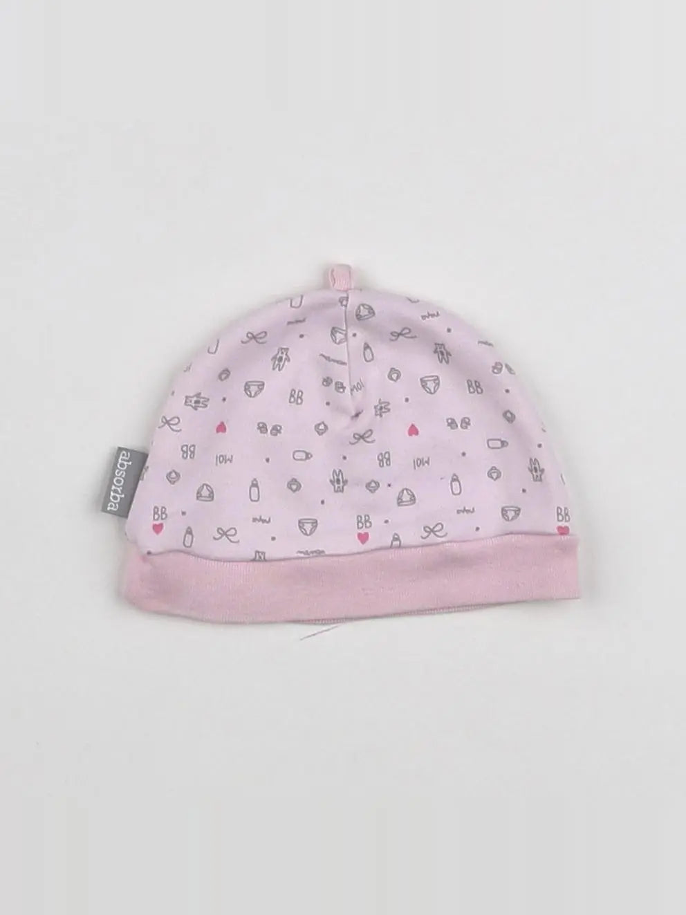 Absorba - bonnet de naissance rose - 6 mois