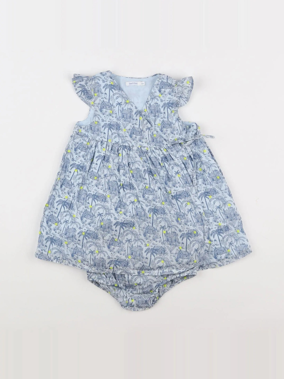 Boutchou - robe bleu - 12 mois