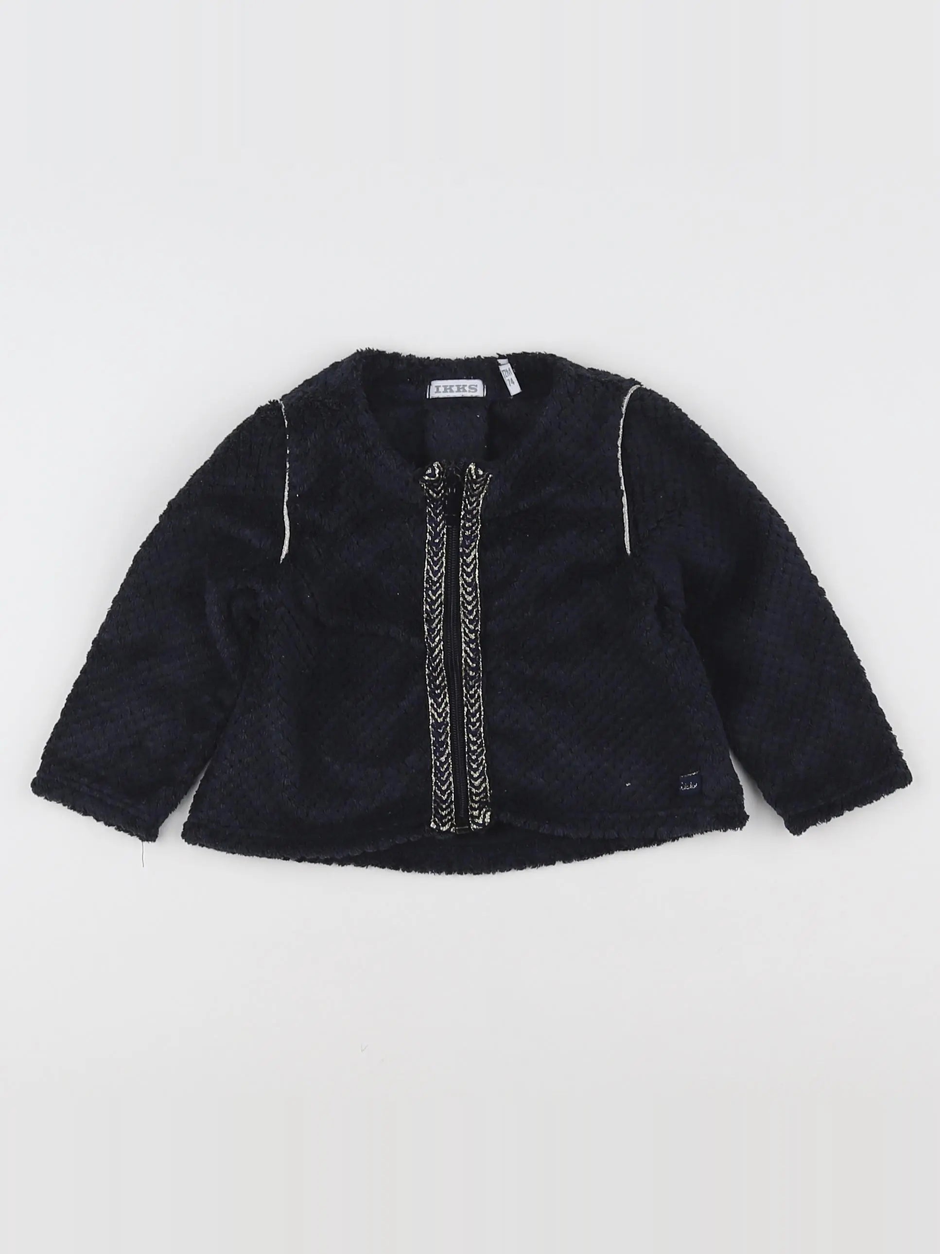 IKKS - veste noir - 12 mois