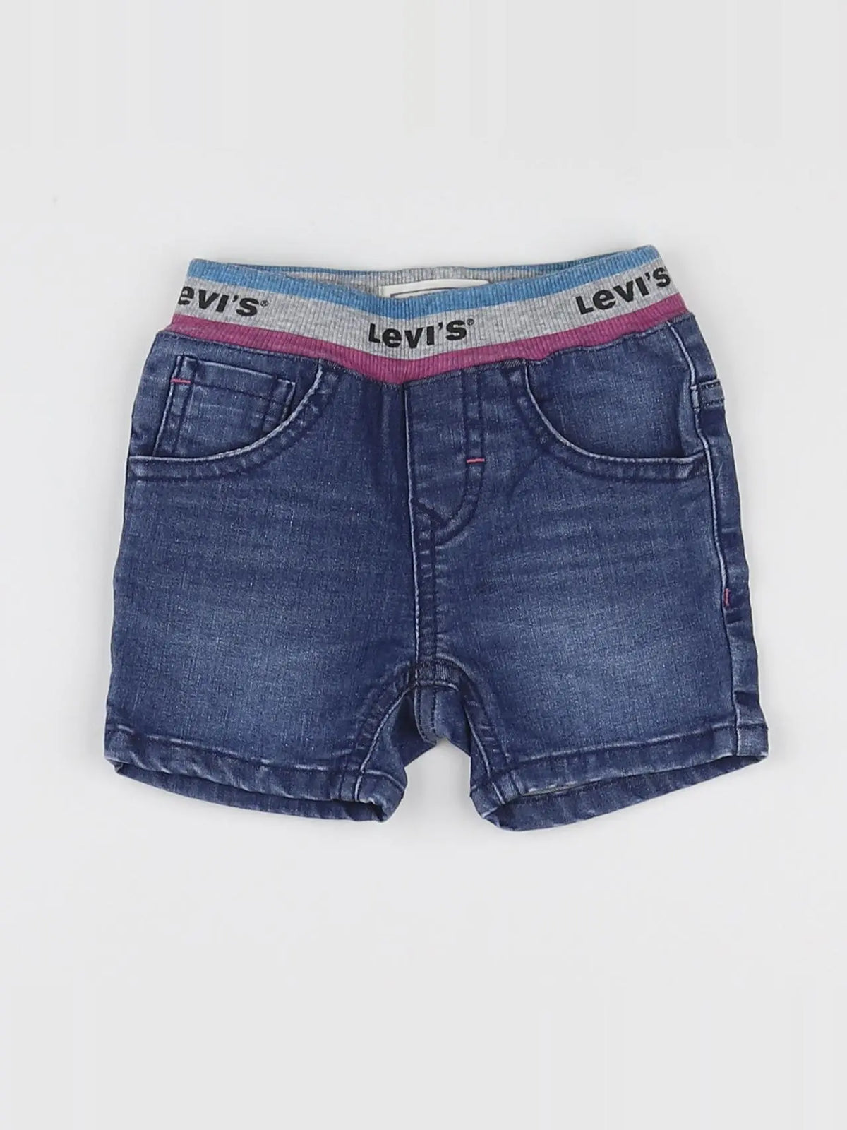 Levi's - short bleu - 6 mois