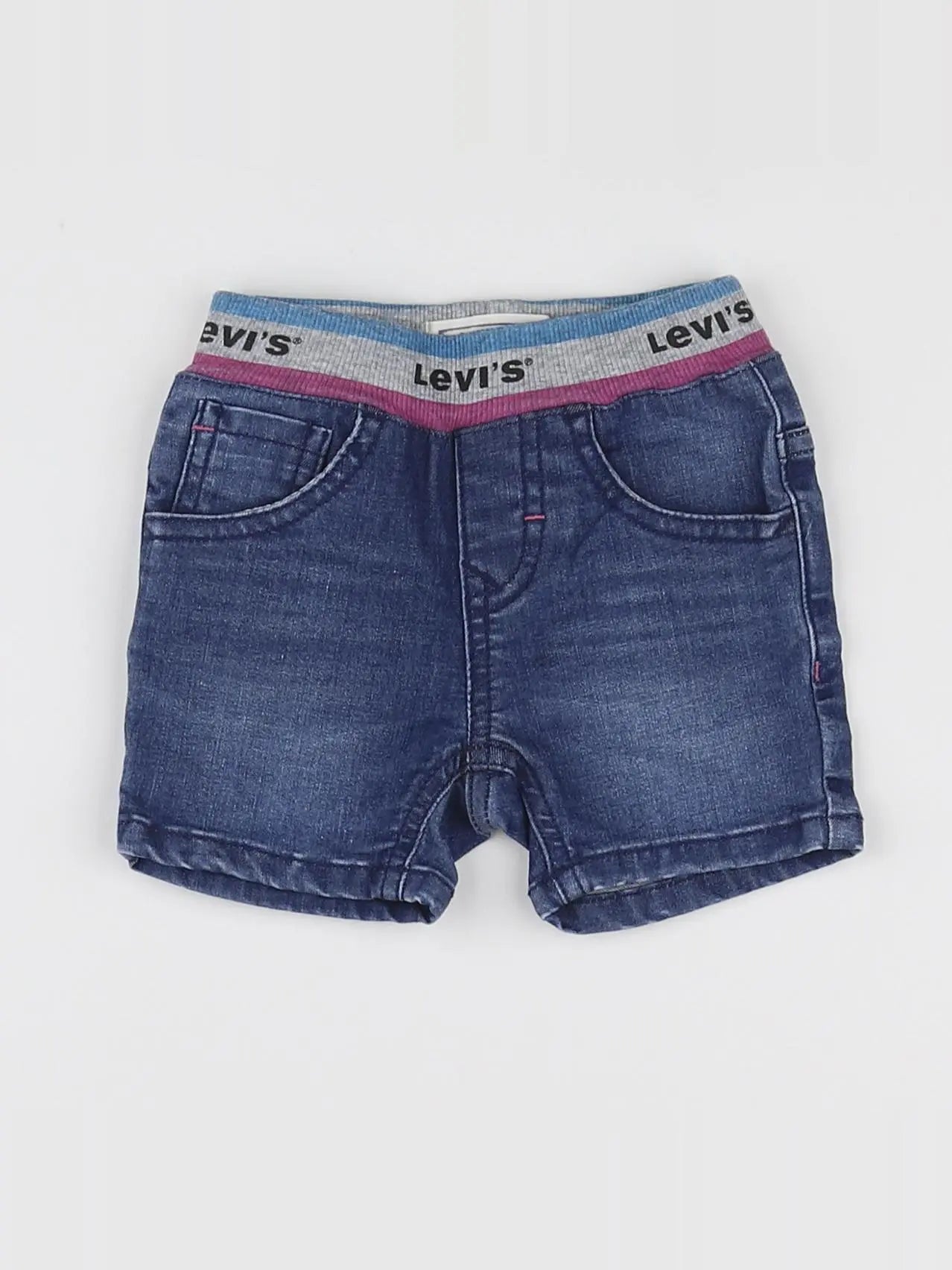 Levi's - short bleu - 6 mois