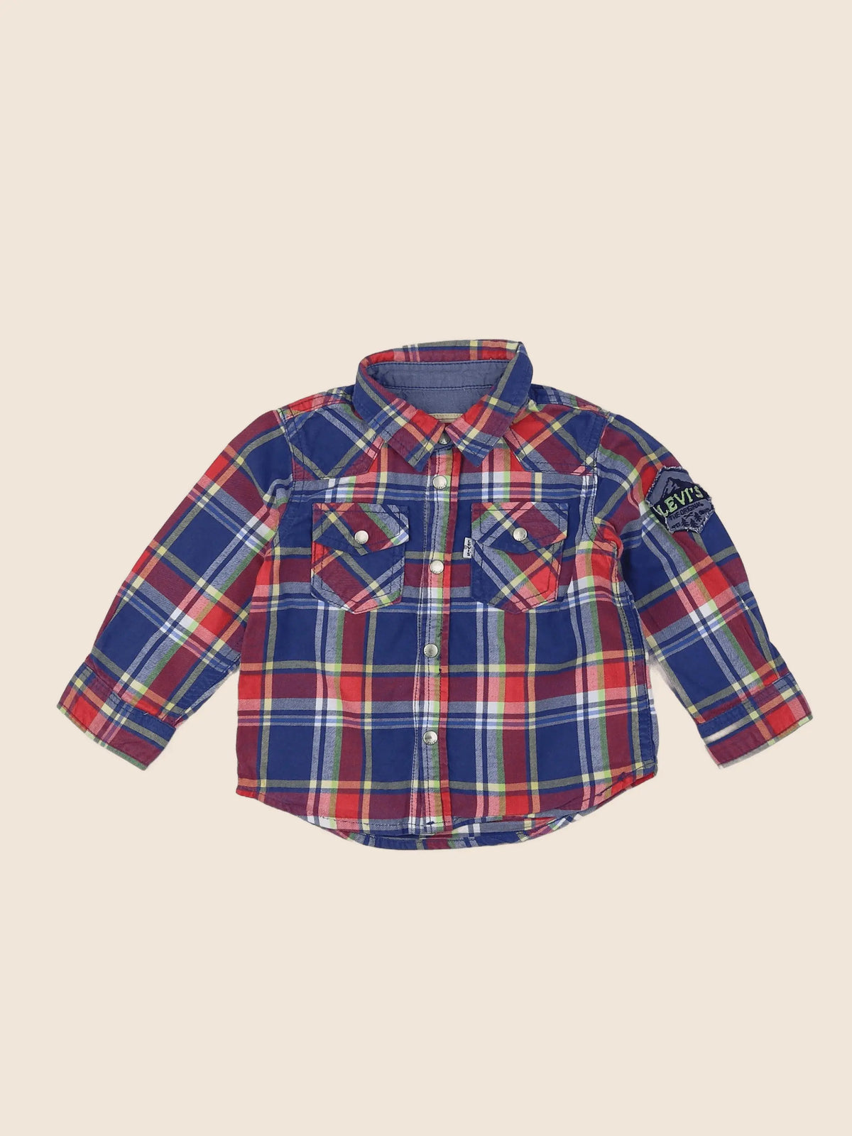 Levi's - chemise bleu, multicolore - 18 mois