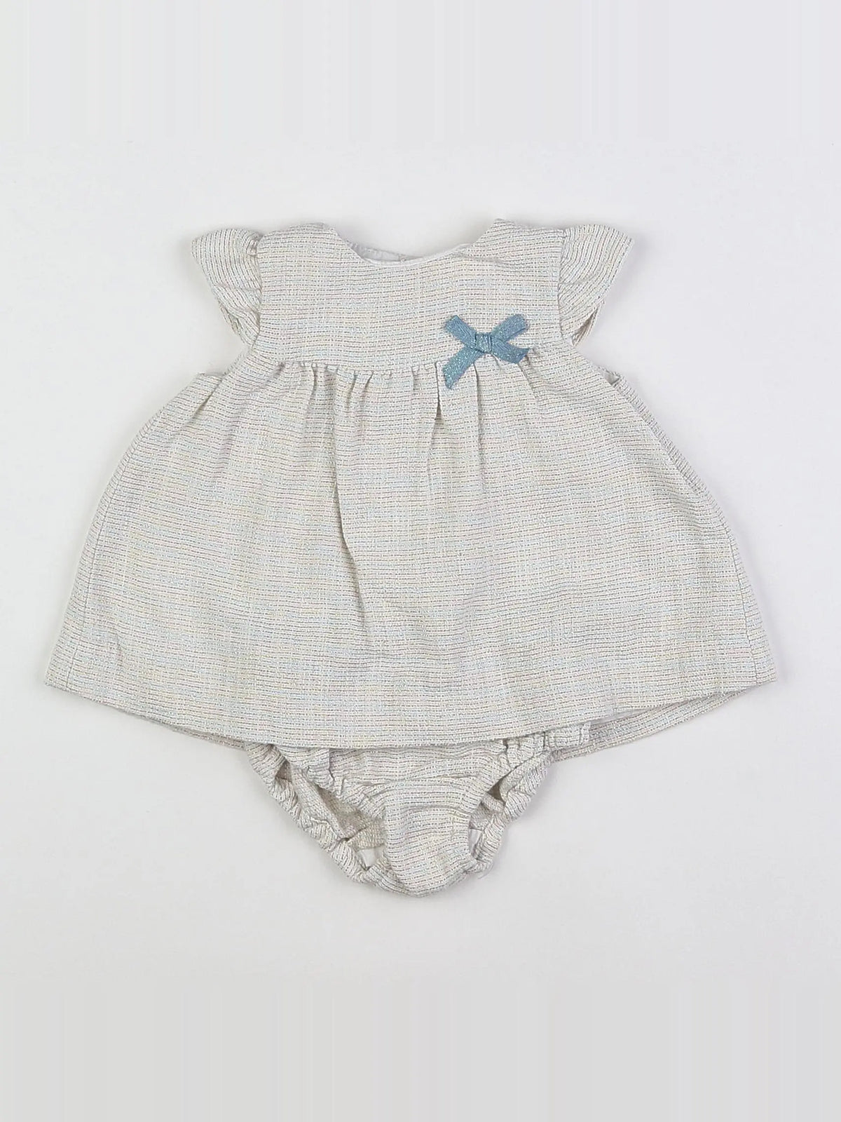Zara - robe argent, multicolore - 3/6 mois
