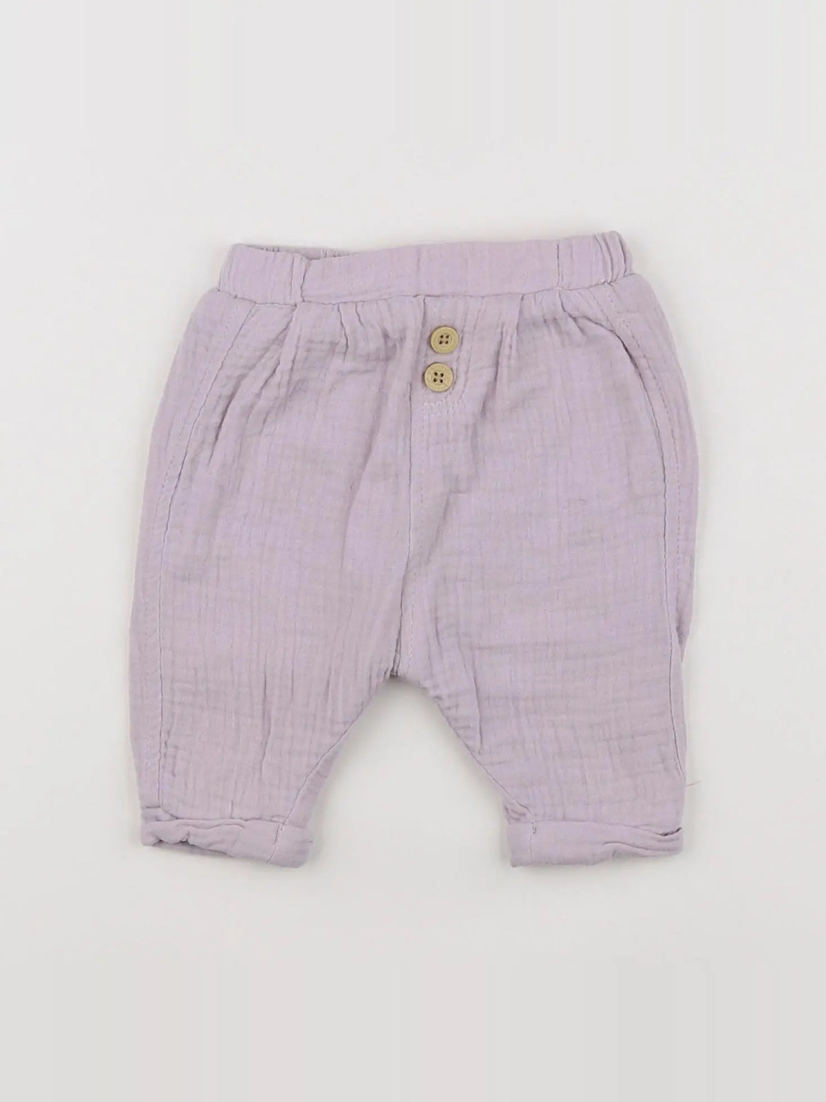 Vertbaudet - pantalon violet - 1 mois