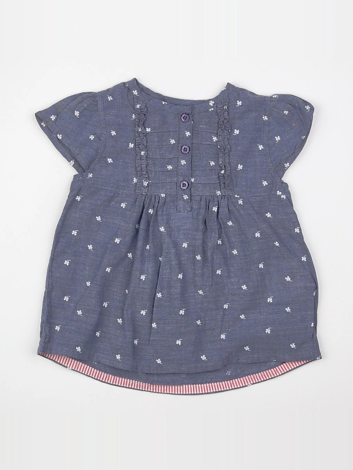Cadet Rousselle - robe bleu - 12 mois