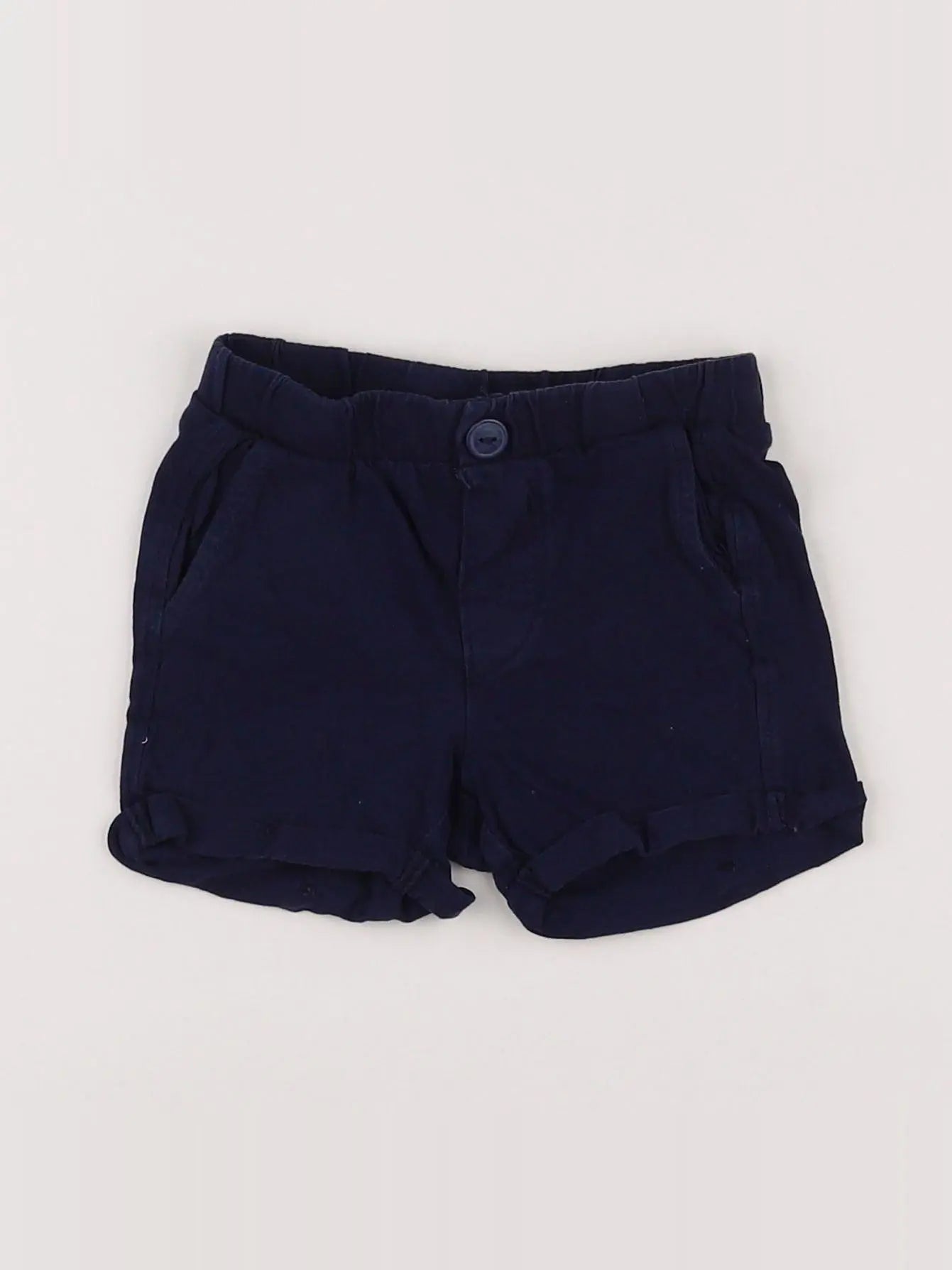H&M - short bleu - 3/6 mois