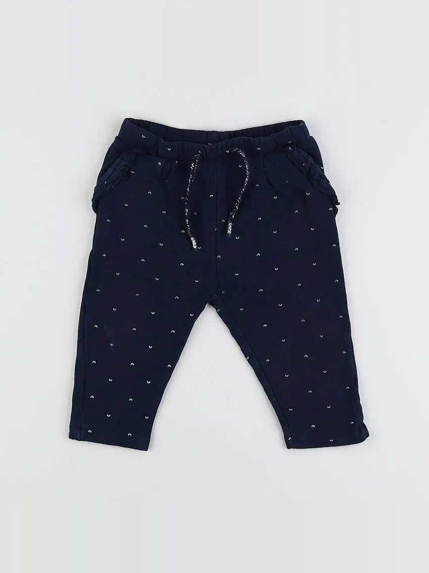 Vertbaudet - pantalon bleu - 12 mois