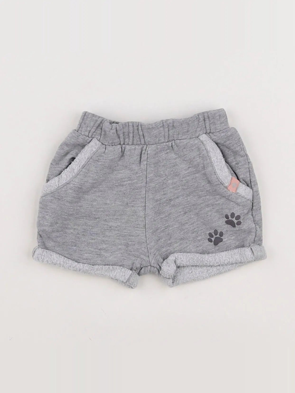 Vertbaudet - short gris - 3 mois