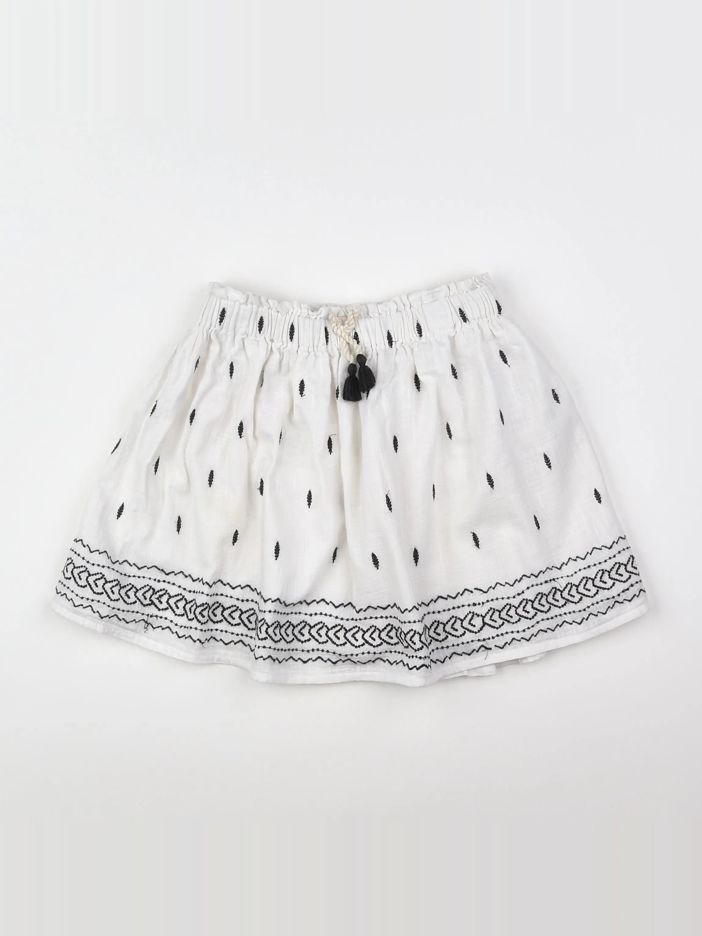 Vertbaudet - jupe blanc - 8 ans