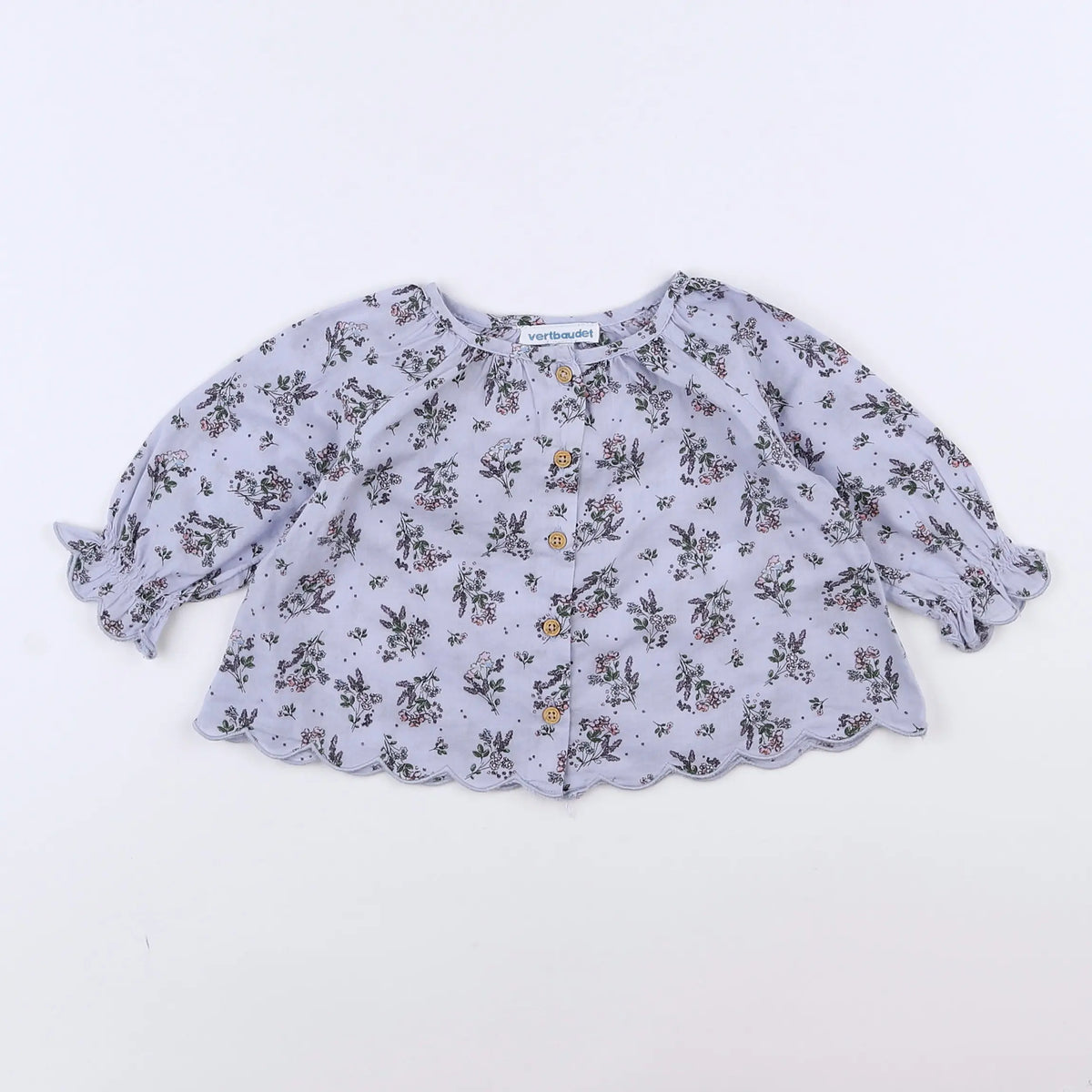 Vertbaudet - blouse violet - 3 mois