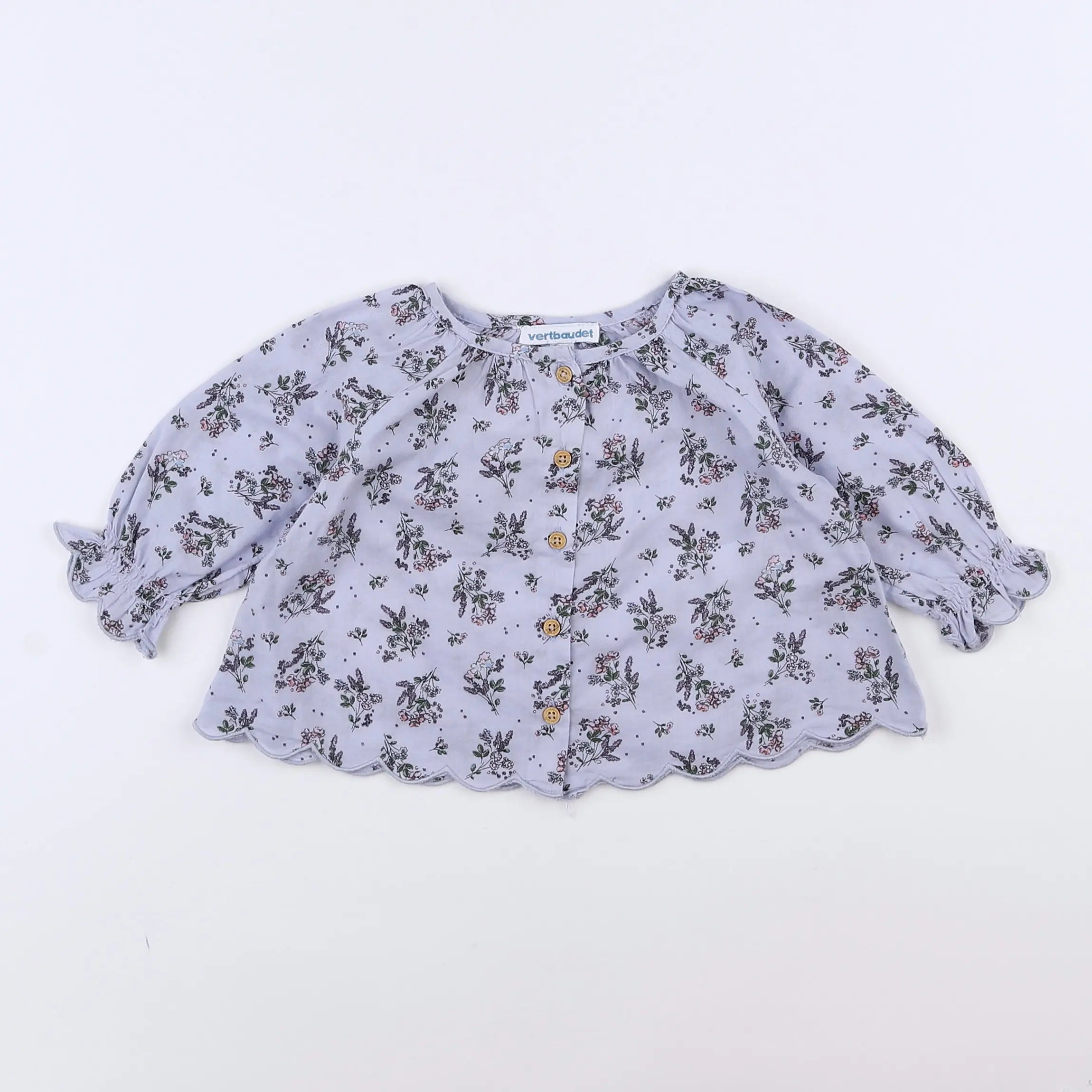 Vertbaudet - blouse violet - 3 mois