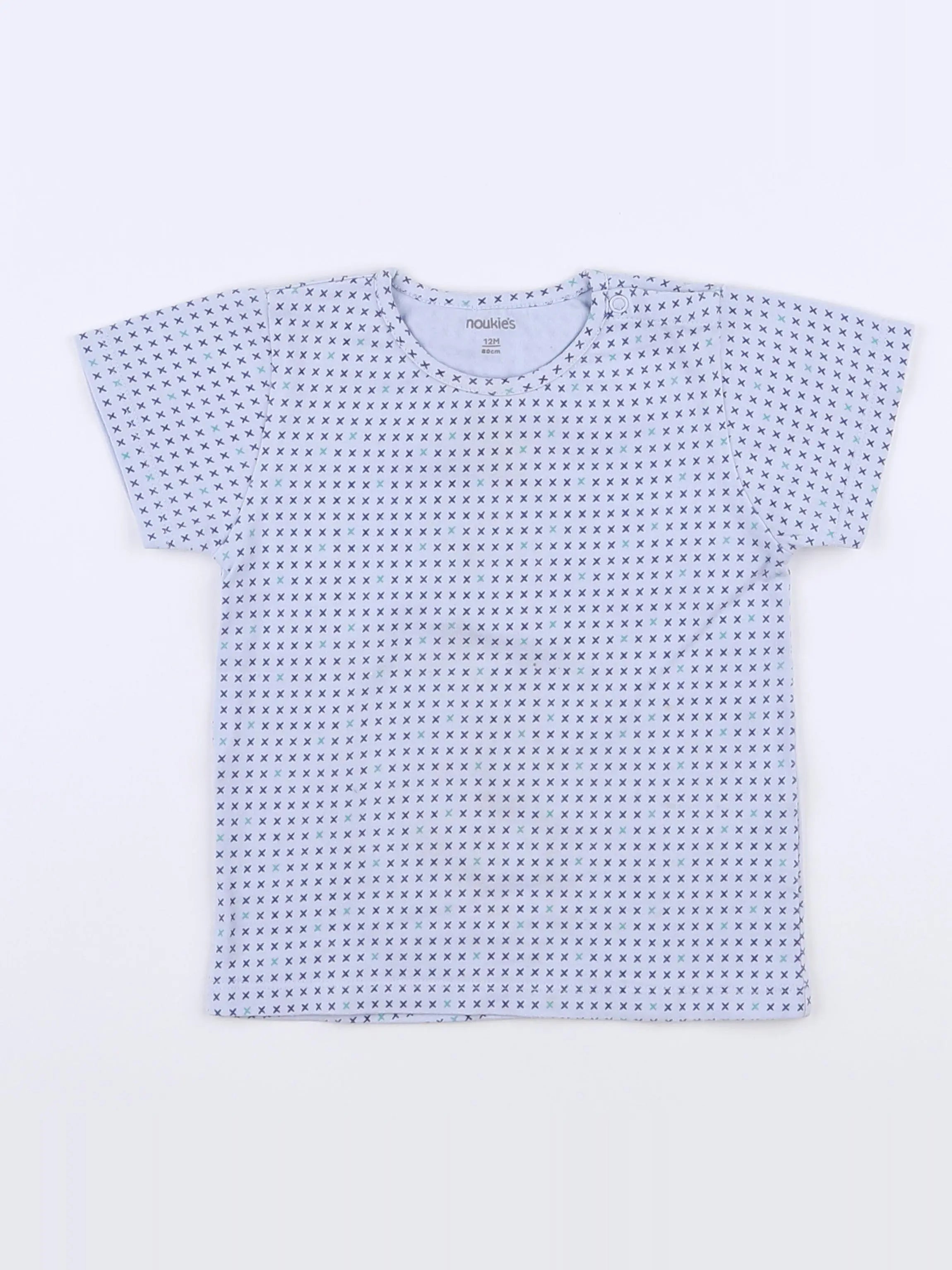 Noukie's - tee-shirt bleu - 12 mois