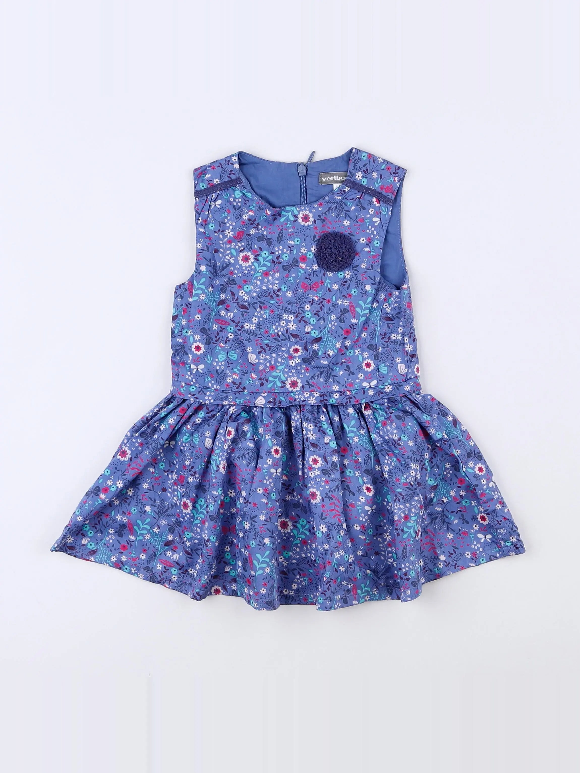 Vertbaudet - robe bleu - 6 mois