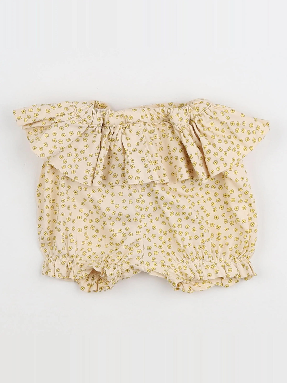 Konges slojd - short volants au dos beige - 9 mois