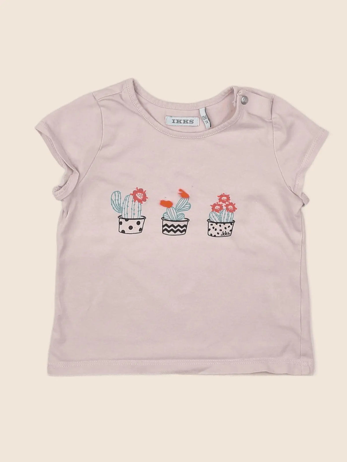 IKKS - tee-shirt rose - 12 mois