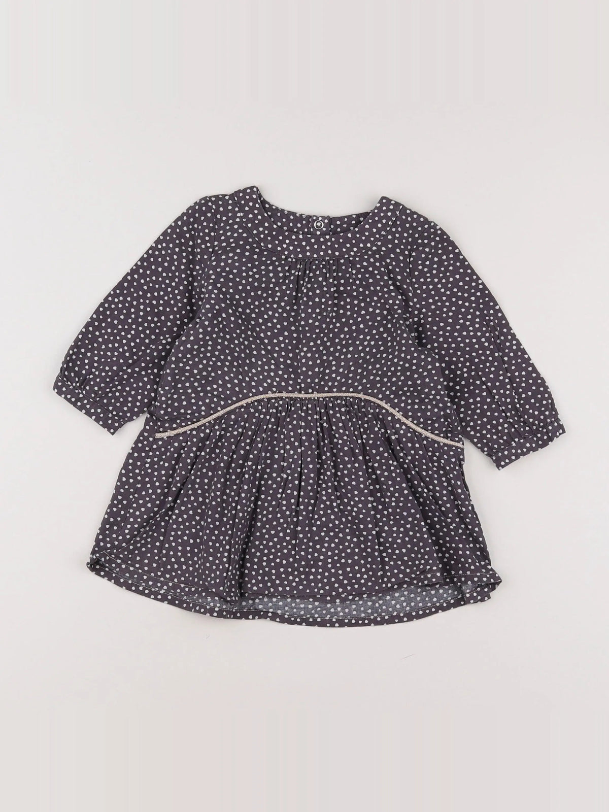 Tape à l'oeil - robe gris, blanc - 9 mois