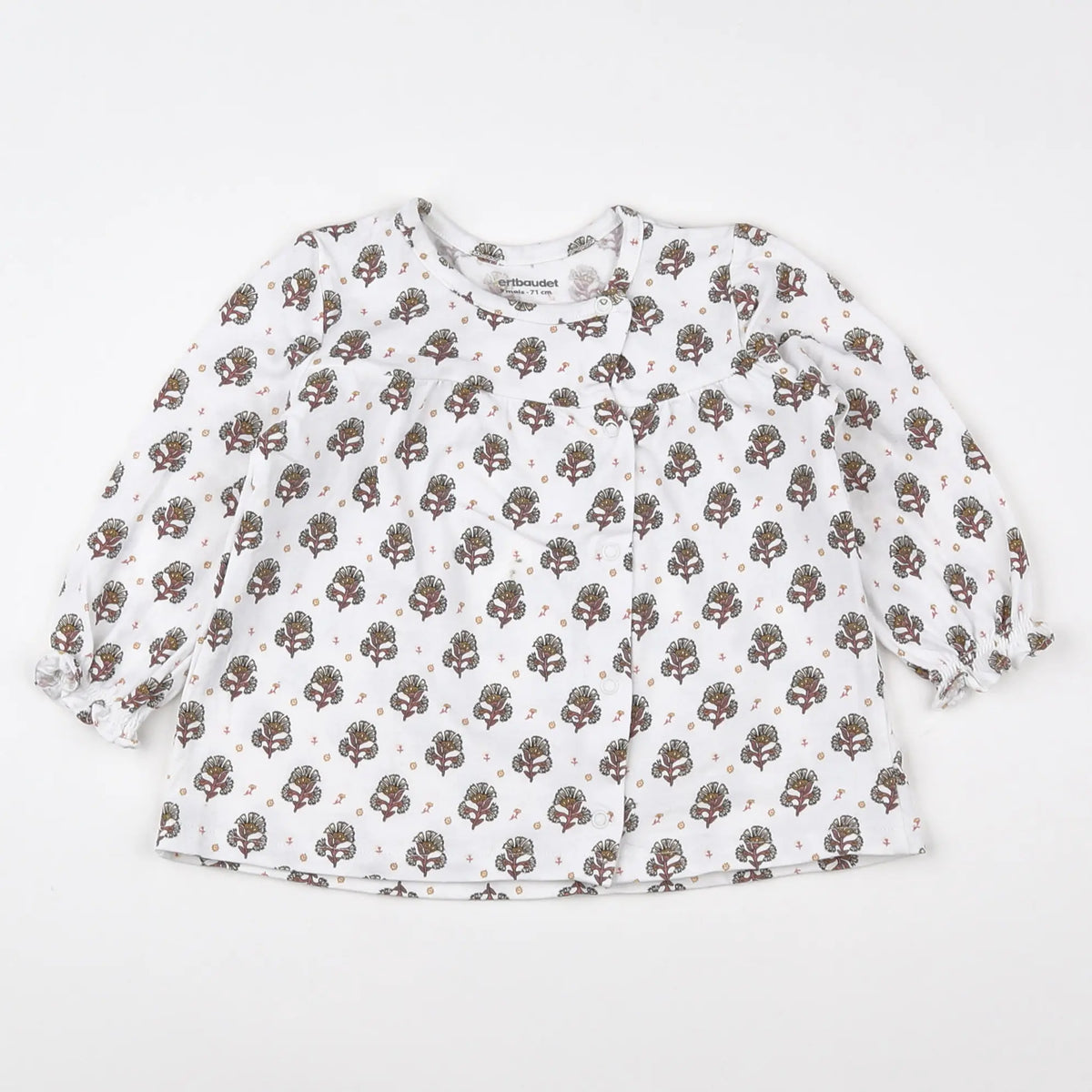Vertbaudet - tee-shirt blanc - 9 mois