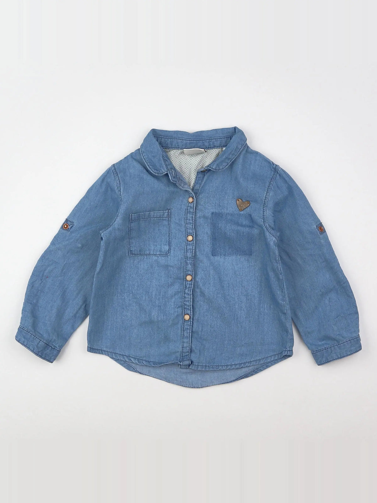 Zara - chemise bleu - 9 mois