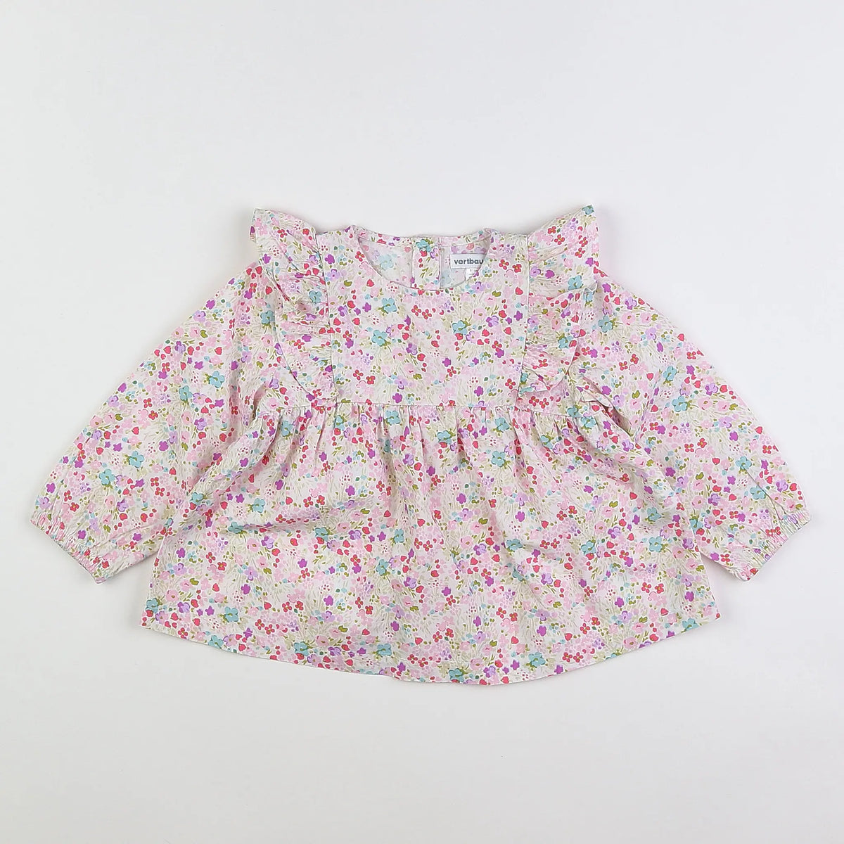 Vertbaudet - blouse multicolore - 18 mois