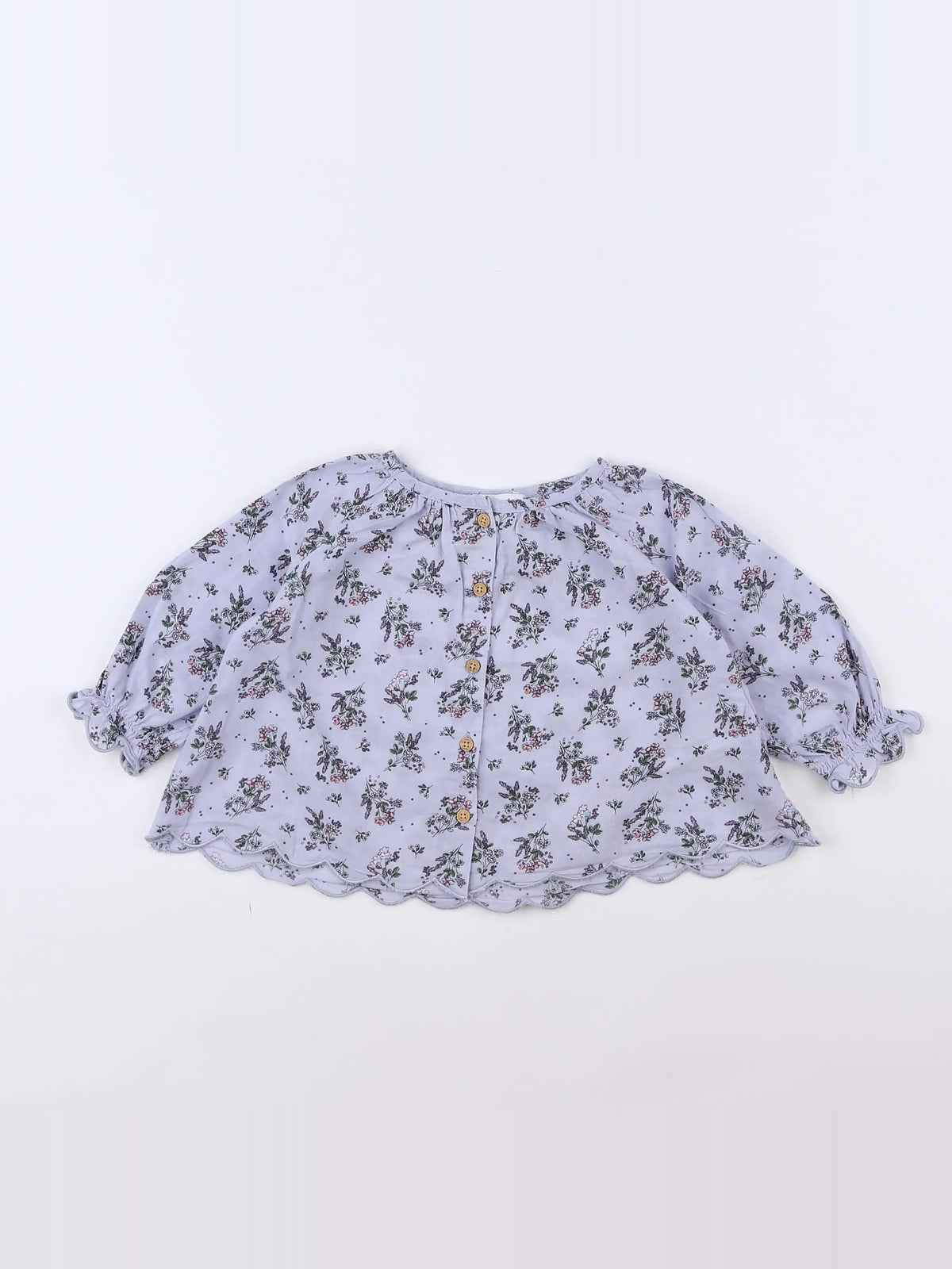 Vertbaudet - blouse bleu - 9 mois