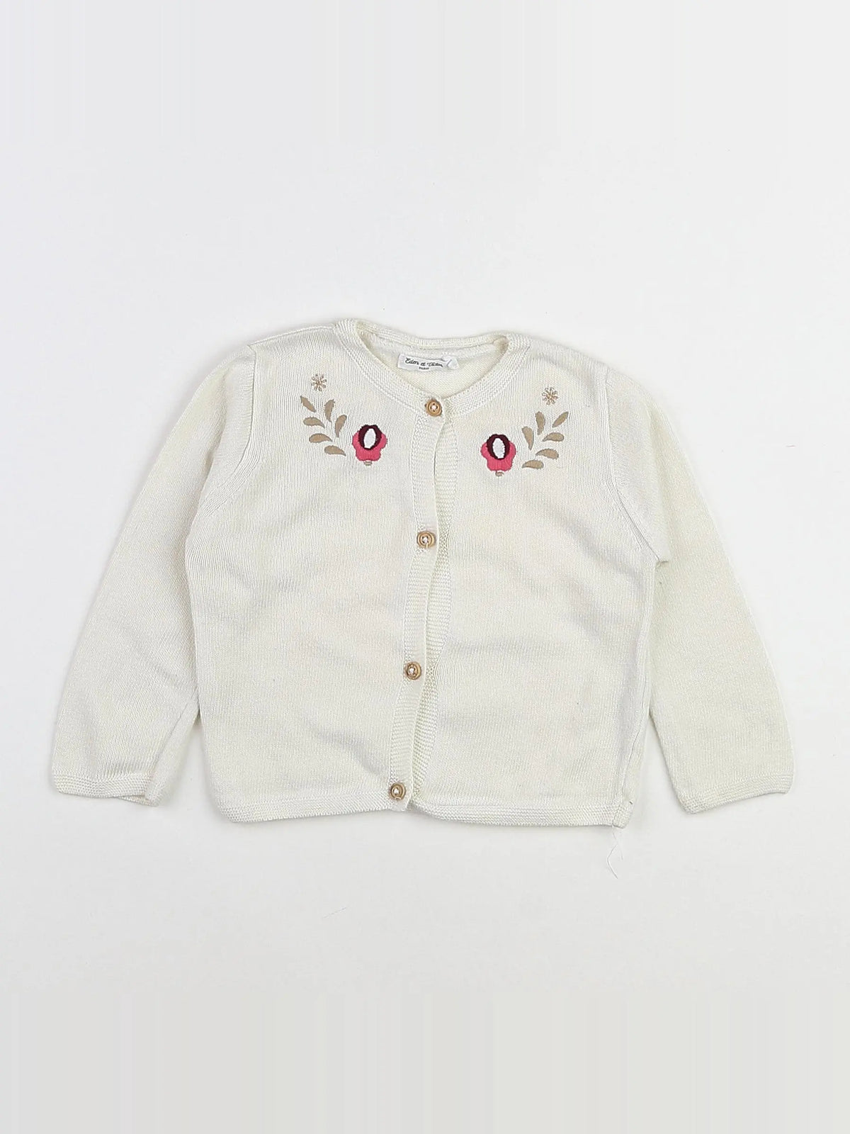 Eden & Victor - gilet blanc - 12 mois