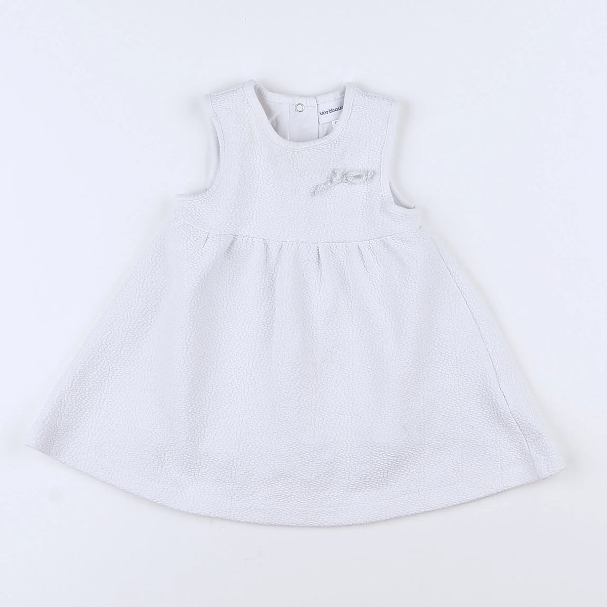 Vertbaudet - robe blanc - 6 mois
