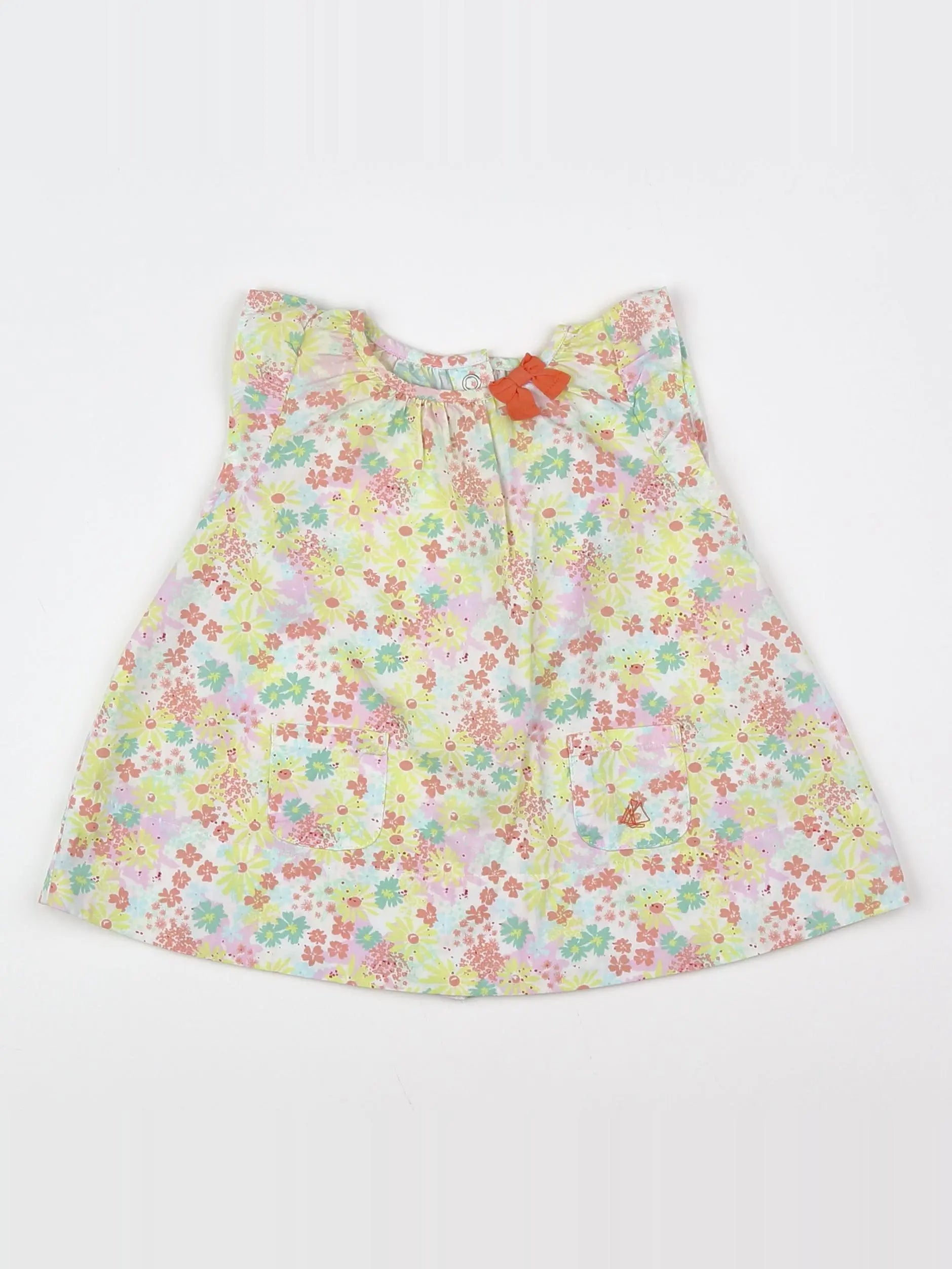 Petit Bateau - robe multicolore - 3 mois