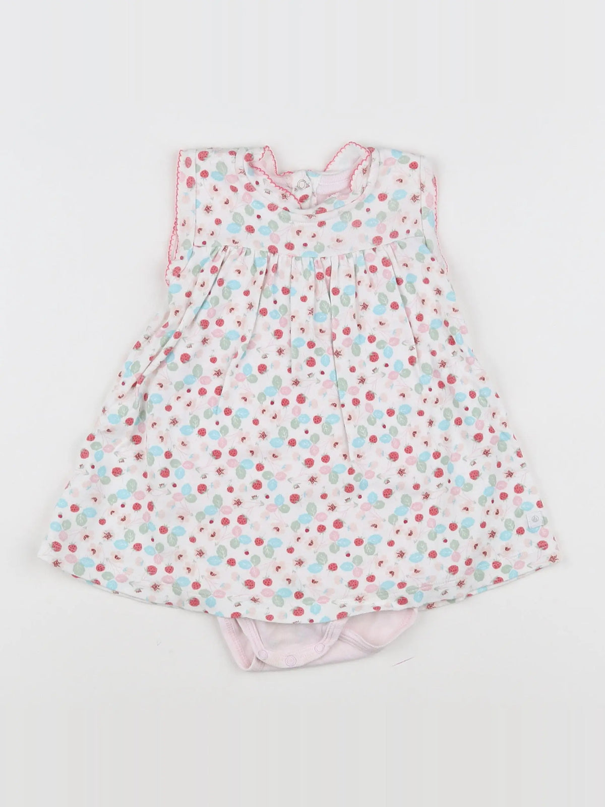 Petit Bateau - robe multicolore - 12 mois