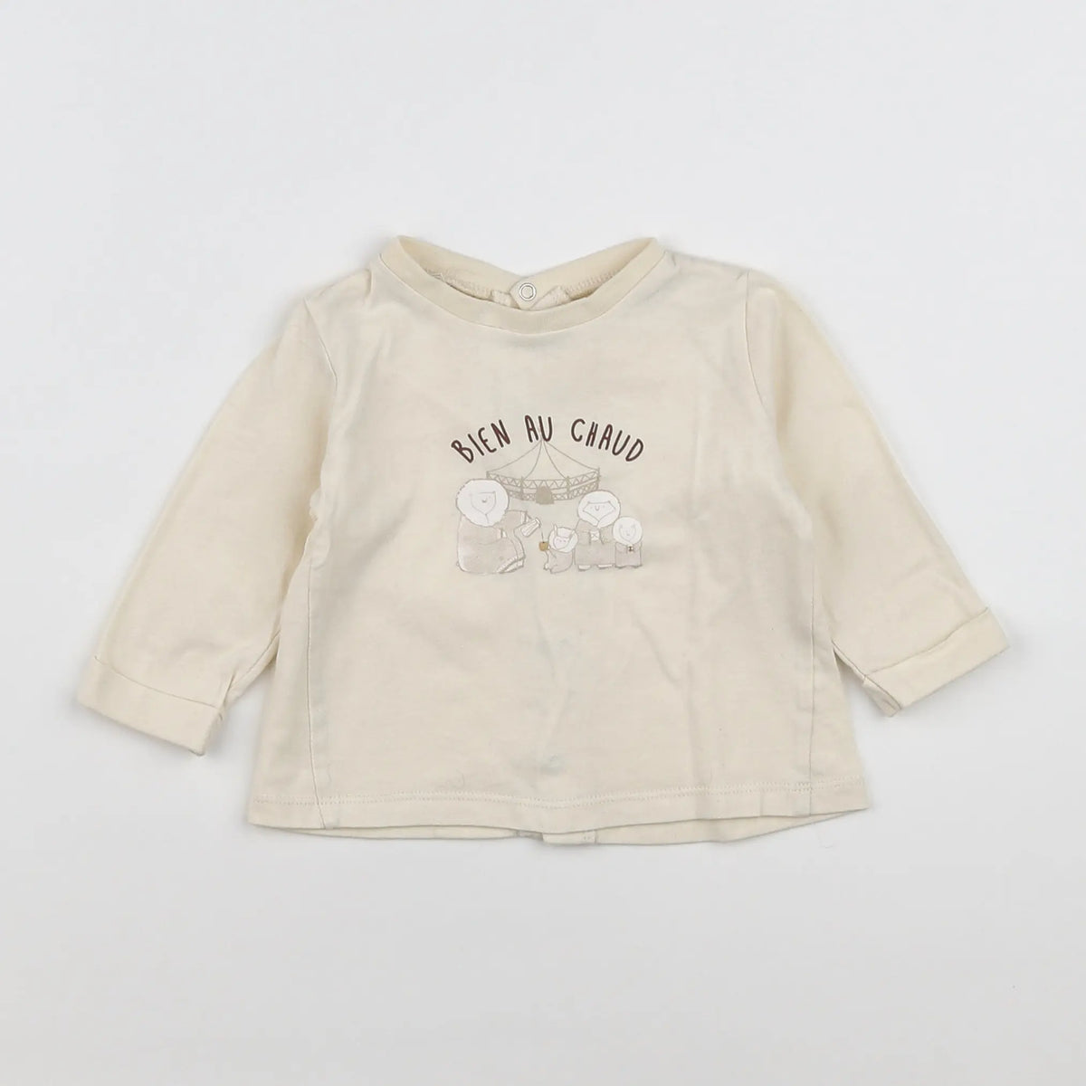 Vertbaudet - tee-shirt blanc - 6 mois