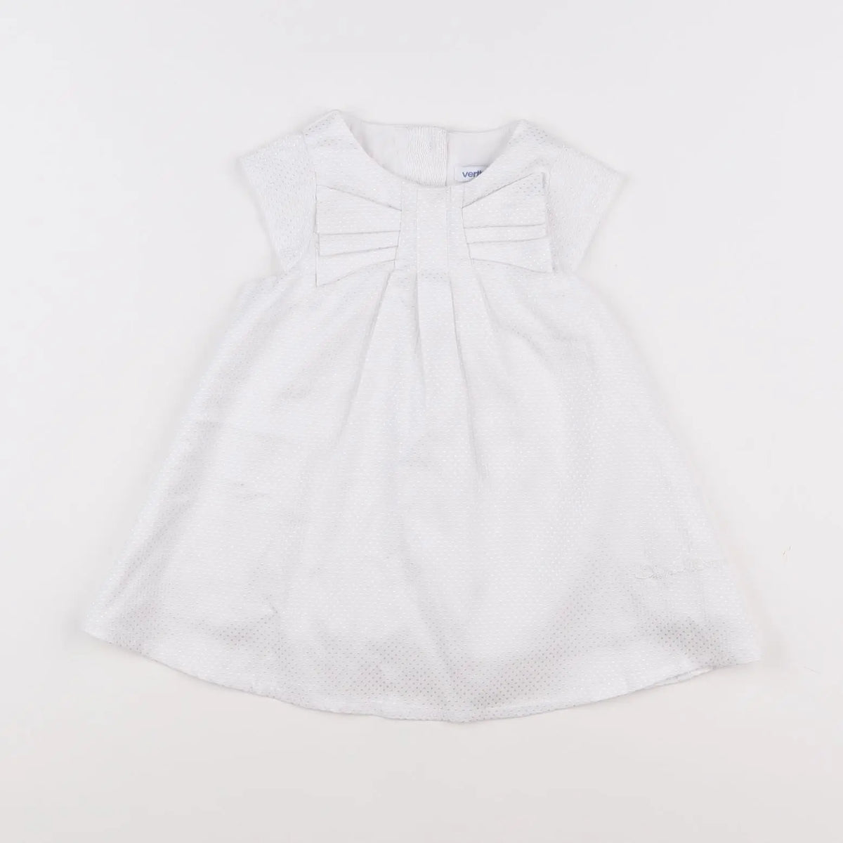 Vertbaudet - robe blanc - 12 mois