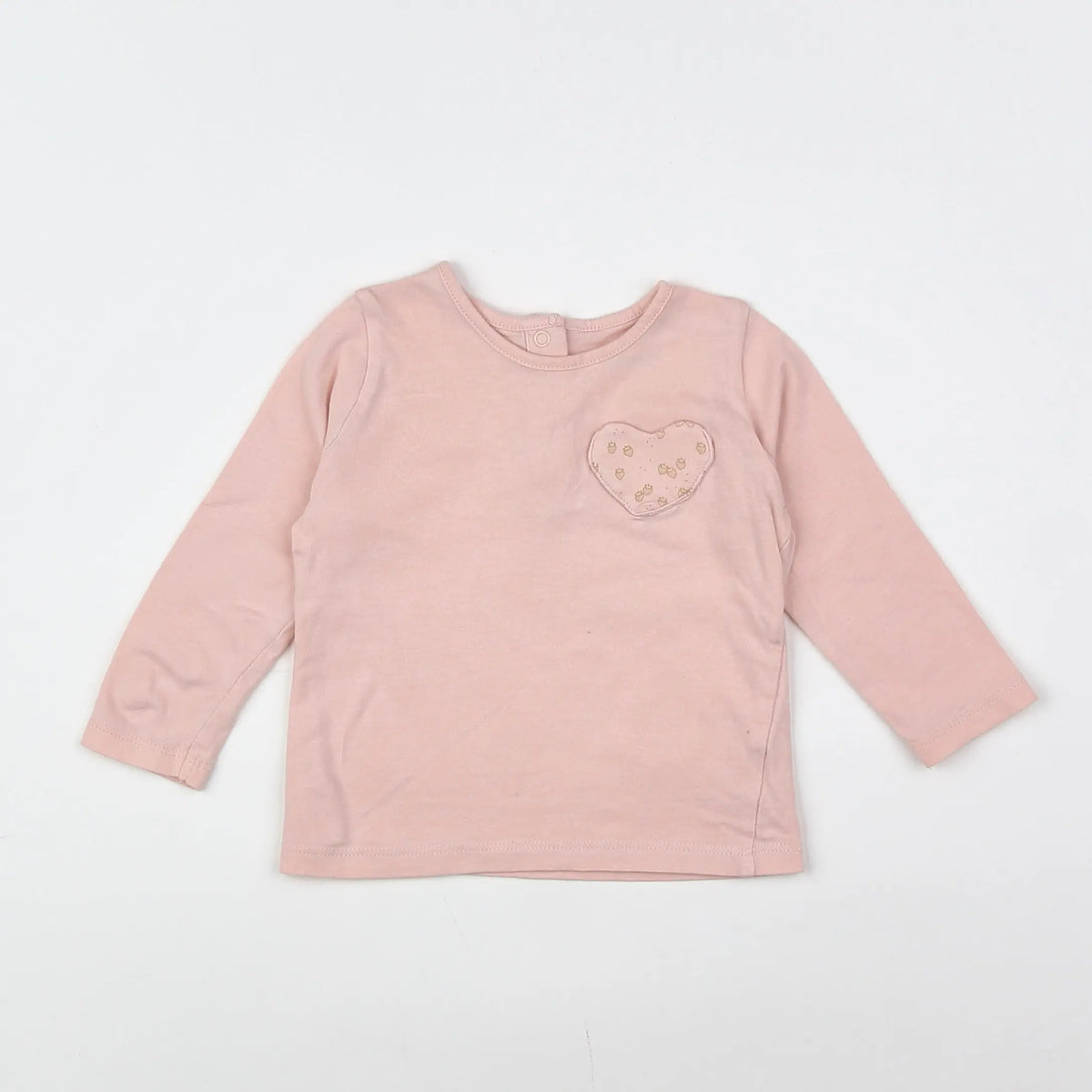 Vertbaudet - tee-shirt rose - 12 mois