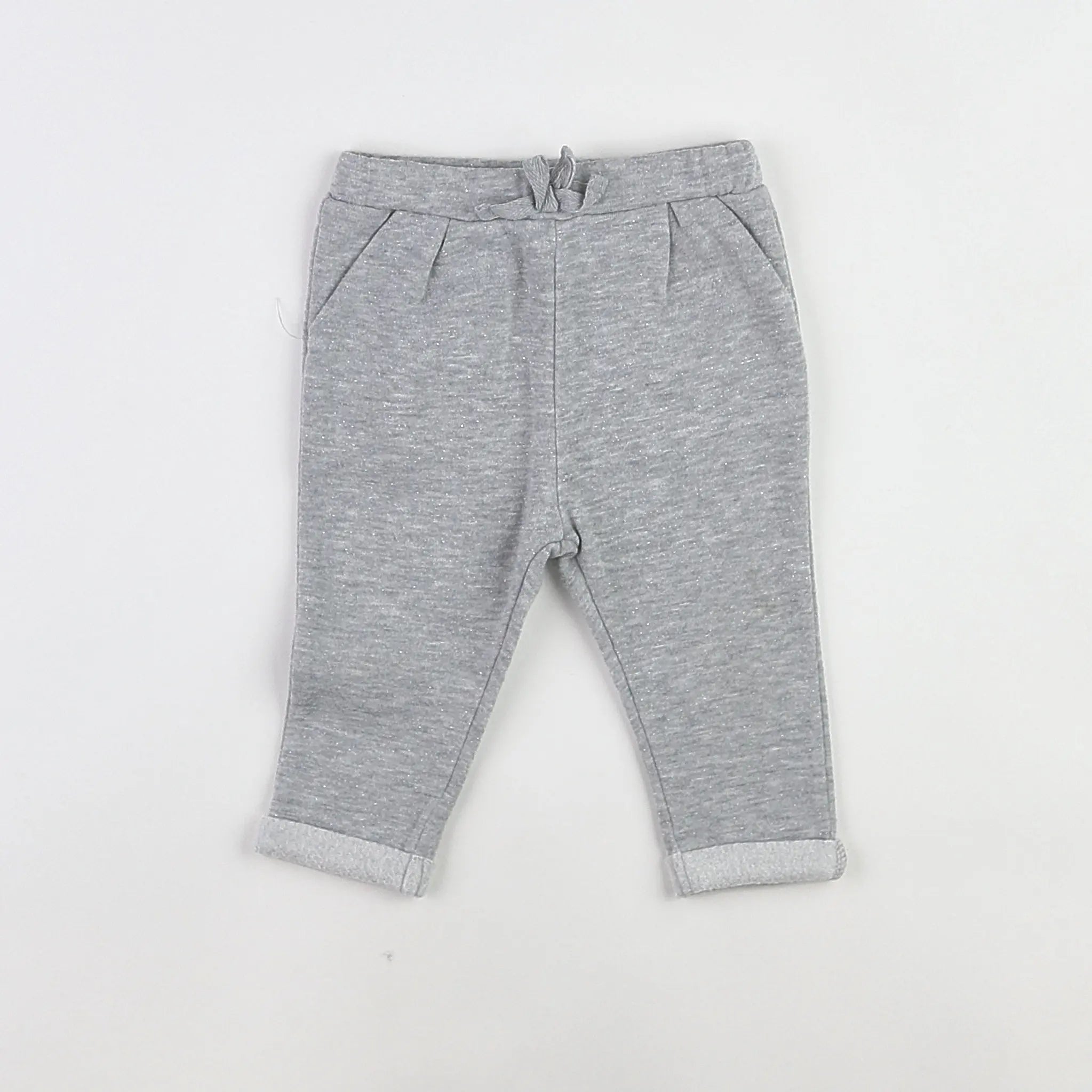 Vertbaudet - pantalon gris - 9 mois