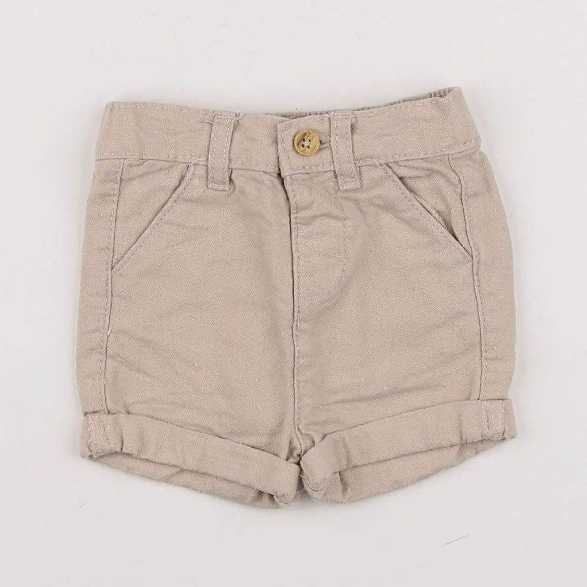 Vertbaudet - short marron - 3 mois