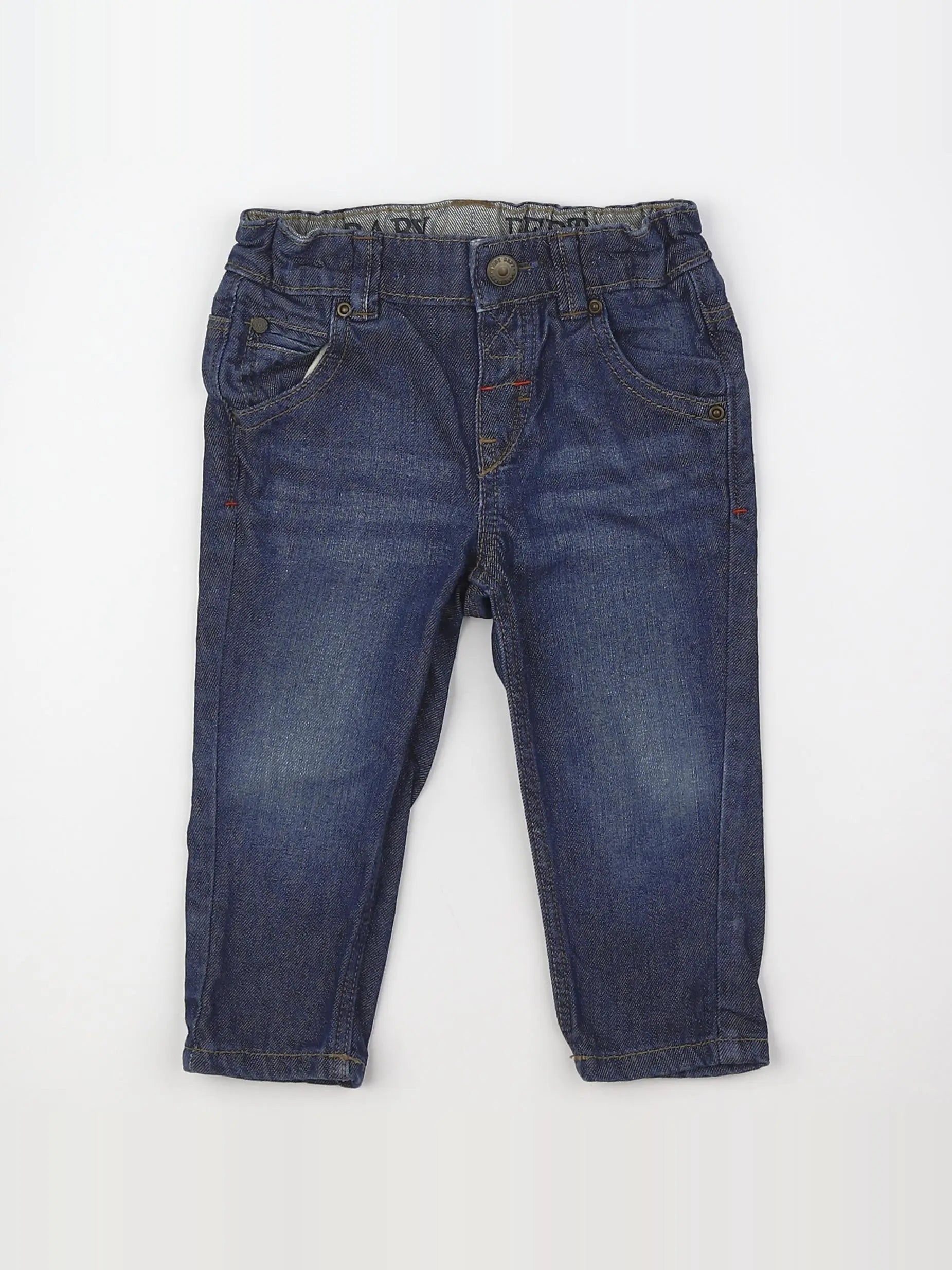 H&M - jean bleu - 6/9 mois