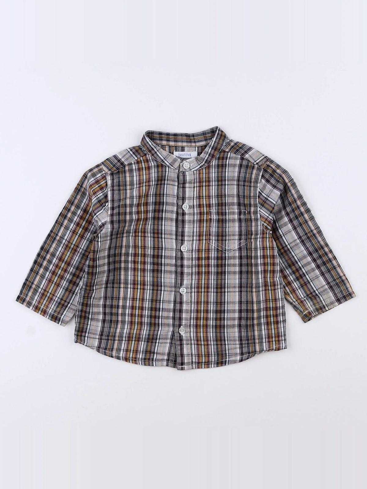 Boutchou - chemise multicolore - 9 mois