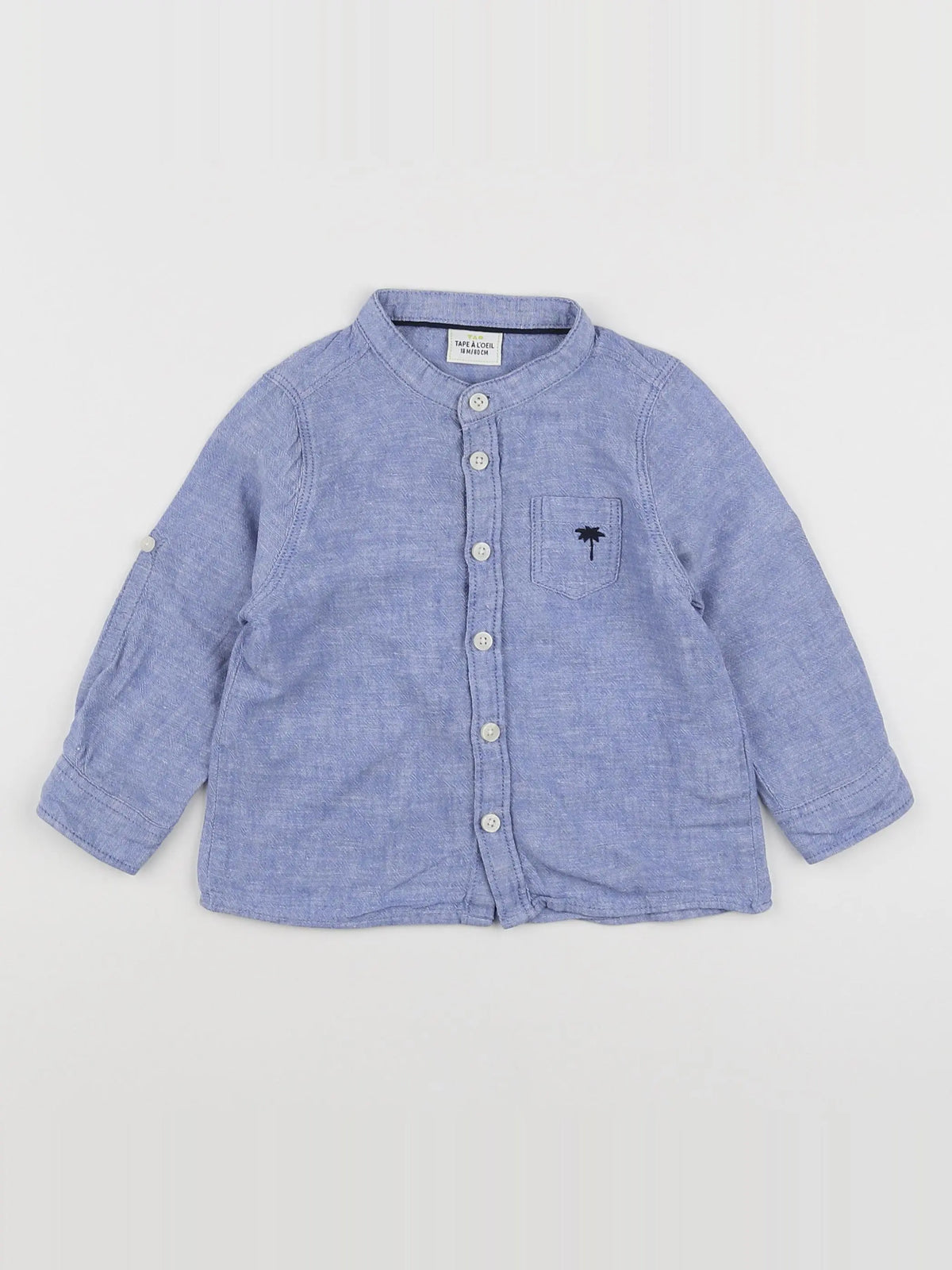 Tape à l'oeil - chemise bleu - 18 mois