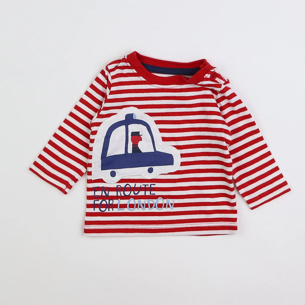 Vertbaudet - tee-shirt rouge - 3 mois