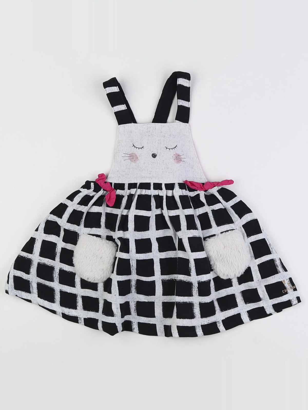 Catimini - robe noir - 12 mois