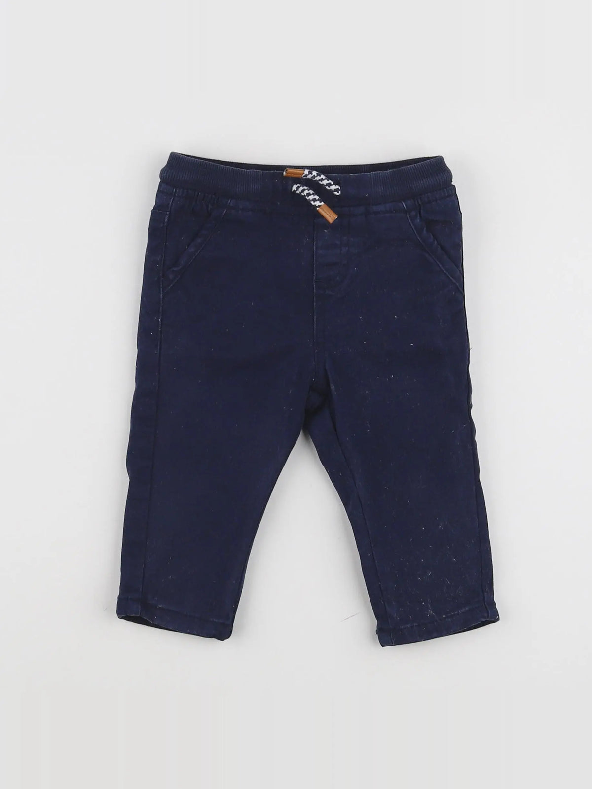 Vertbaudet - pantalon bleu - 9 mois